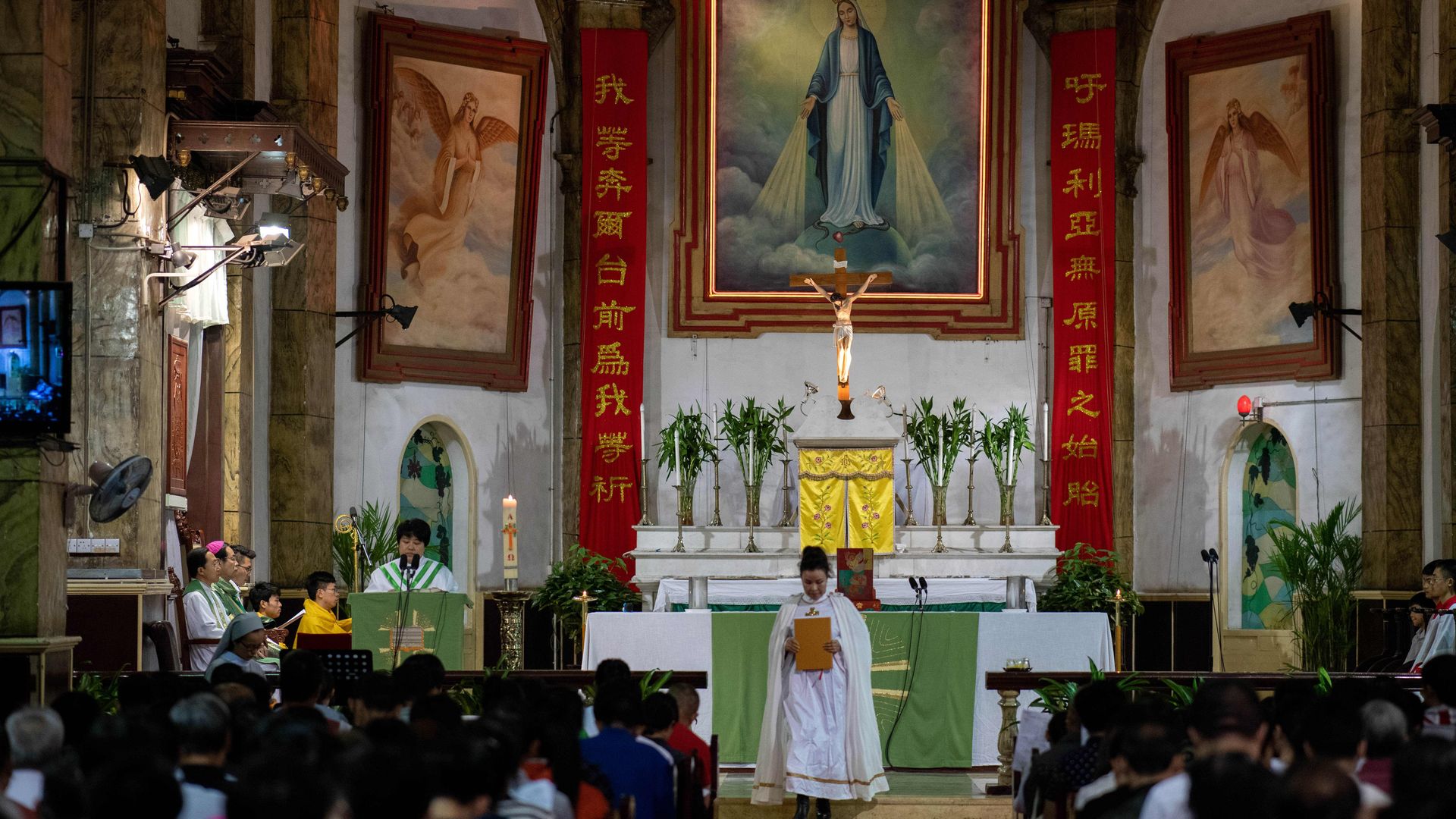Catholic altar. 