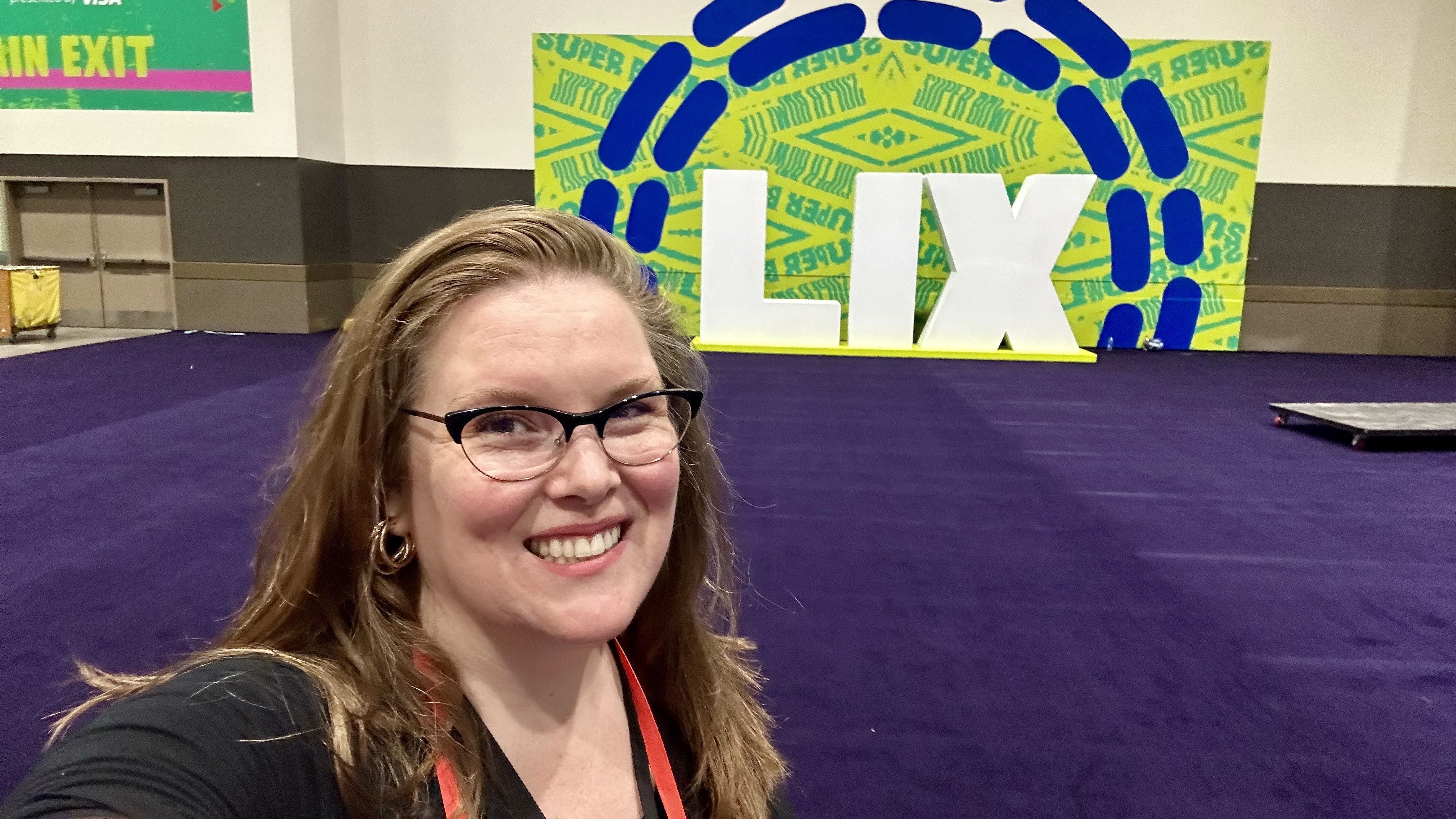 The NFL Experience has plenty of selfie spots and photo opps. Photo: Carlie Kollath Wells/Axios