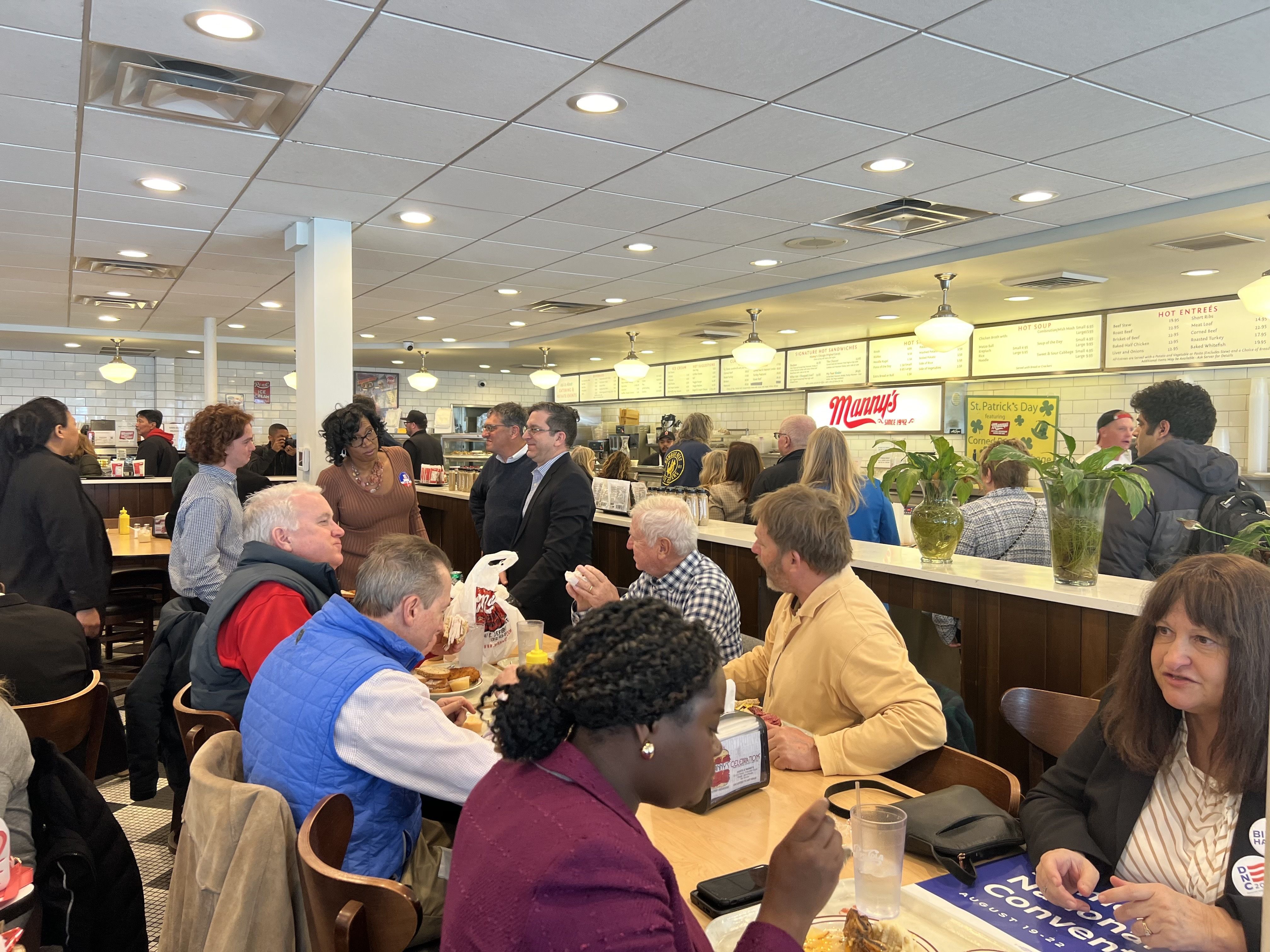Photo of people eating at a restaurant 