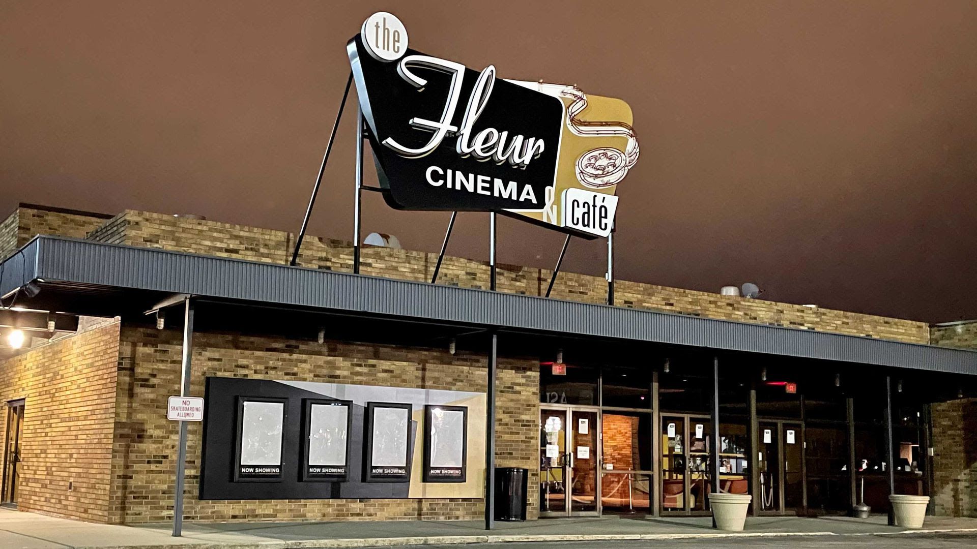 A photo of the Fleur Cinema.