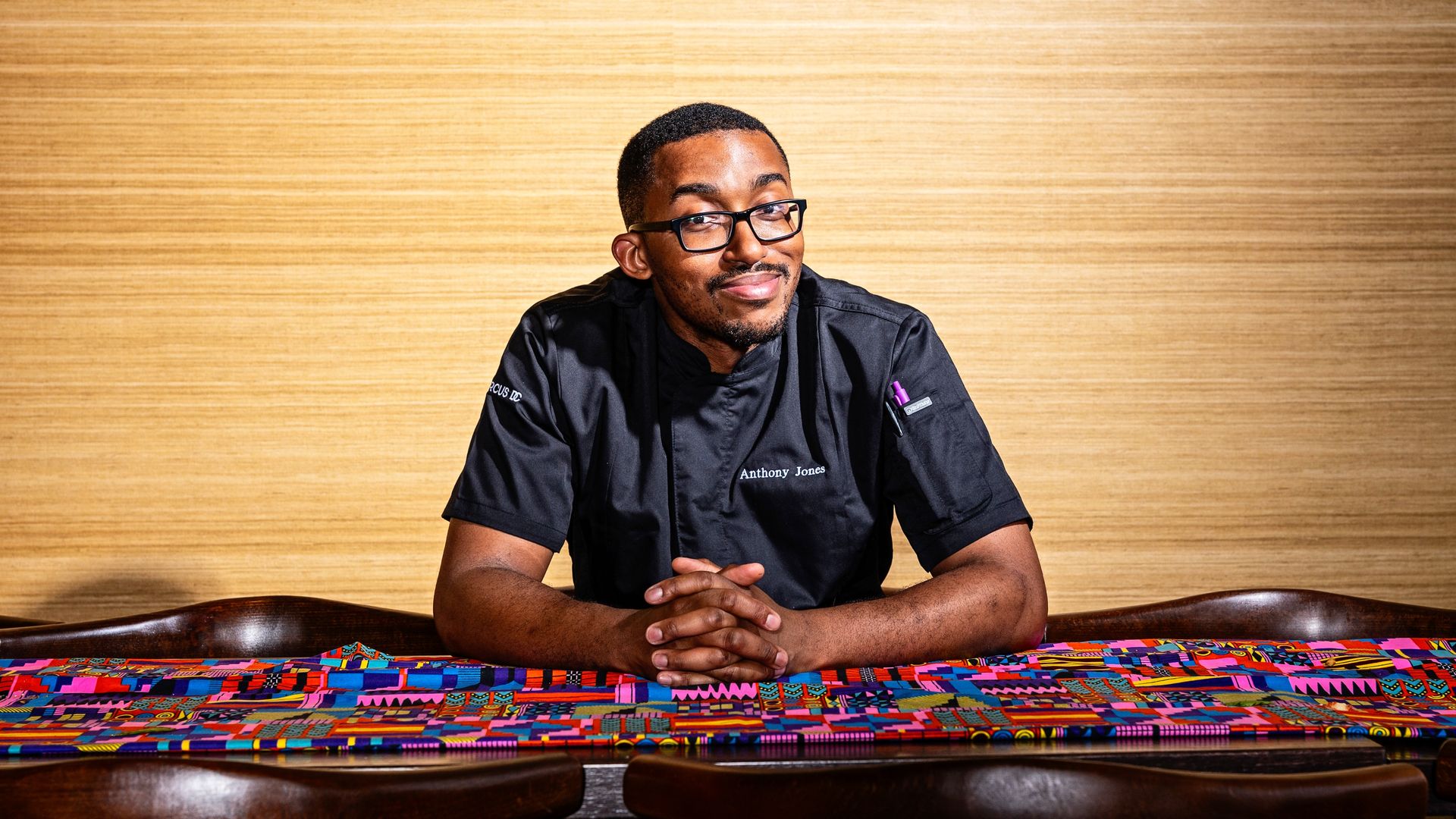 A picture of executive chef Anthony Jones at his Marcus DC restaurant