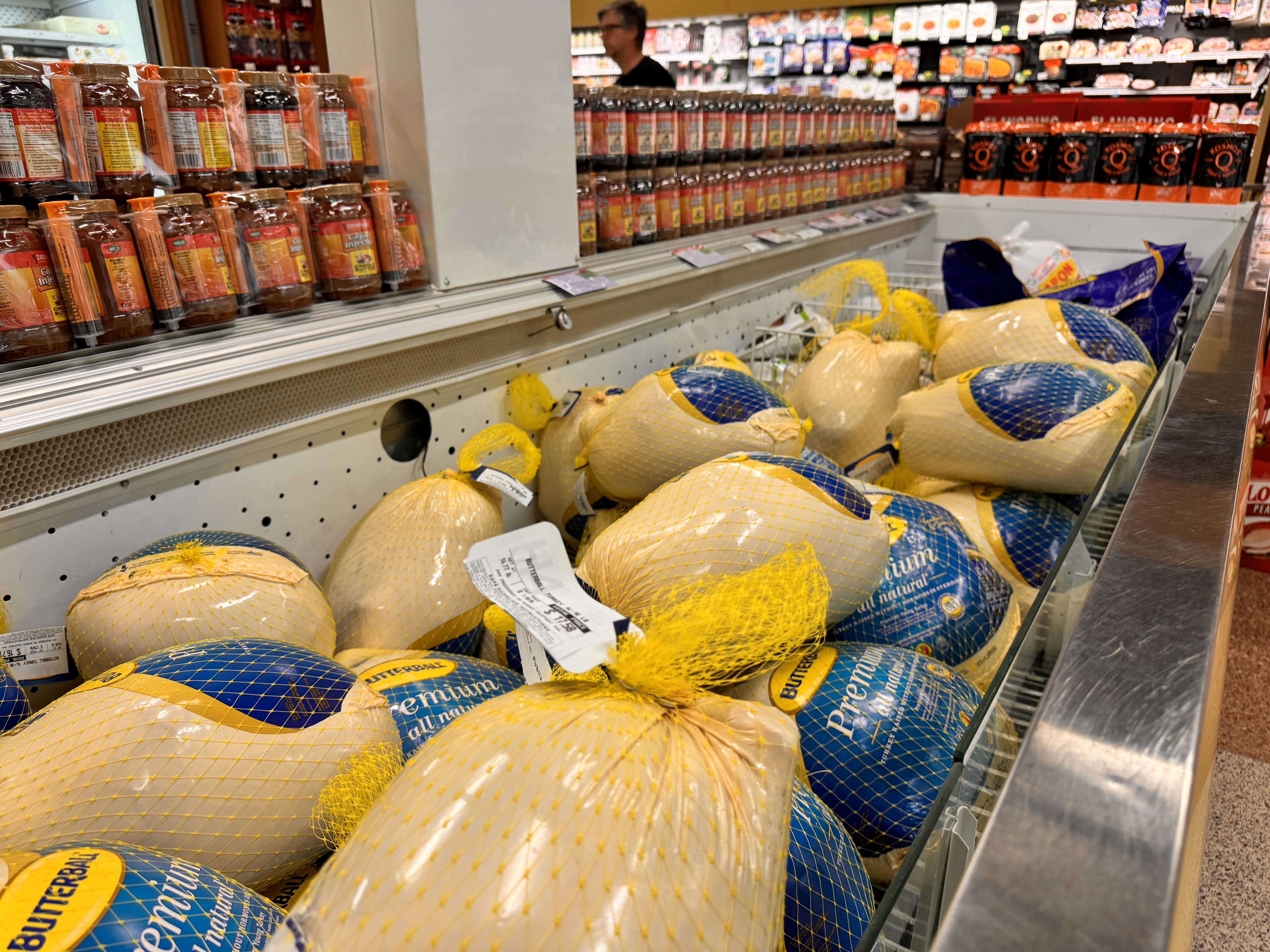 Frozen turkeys at Publix.