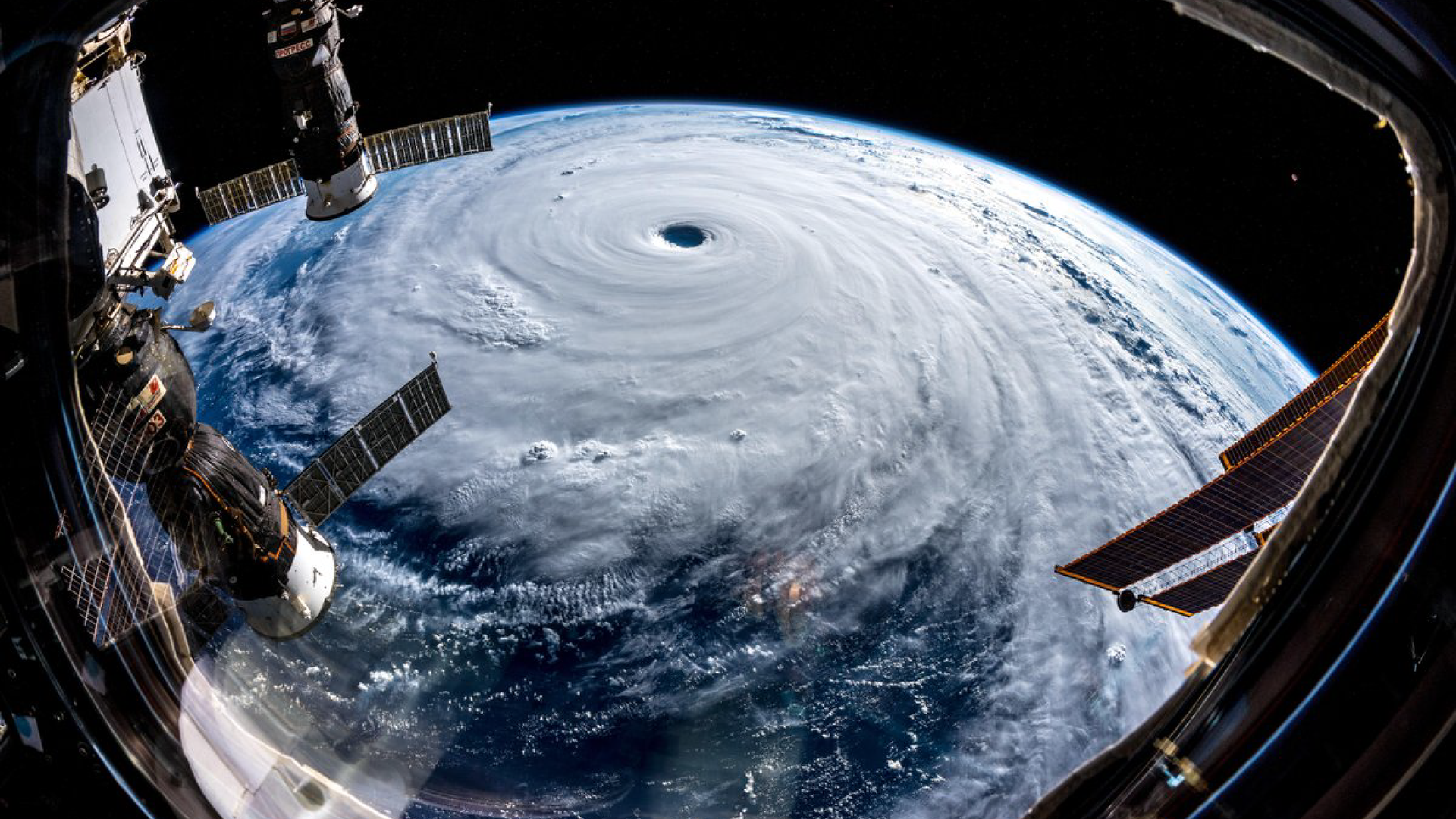 Super Typhoon Jami as seen from the International Space Station on Sept. 25, 2018.