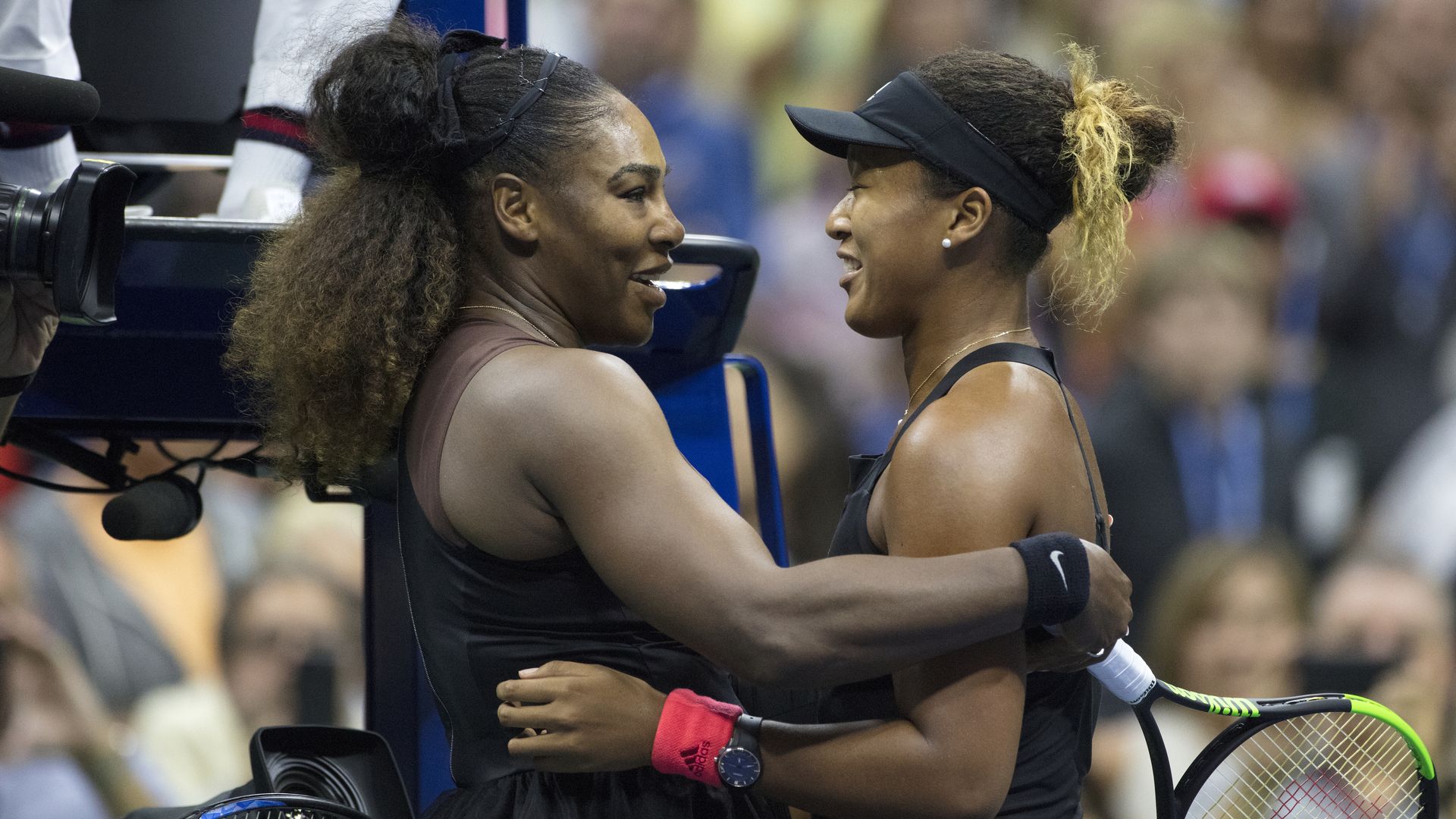 Naomi Osaka and Serena Williams