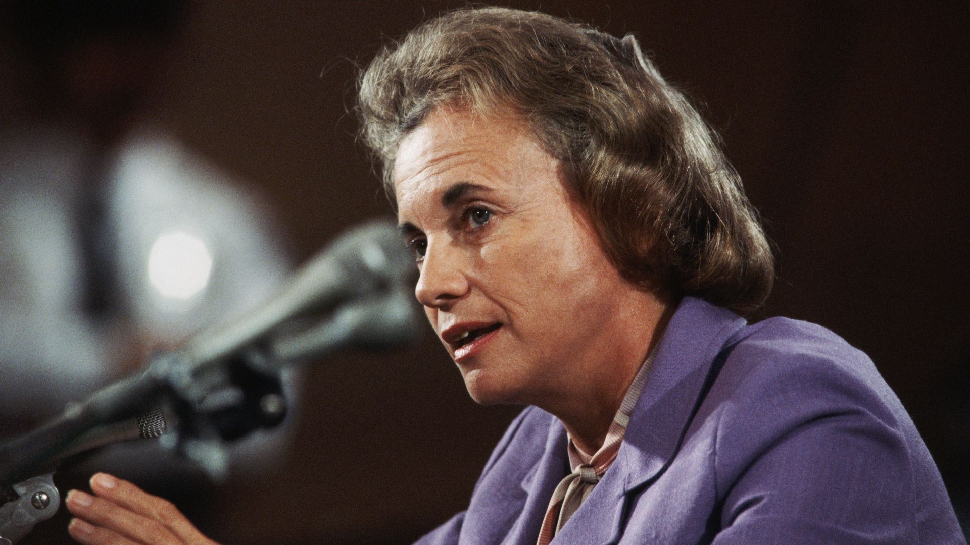 Sandra Day O’Connor during her confirmation hearing in 1981.