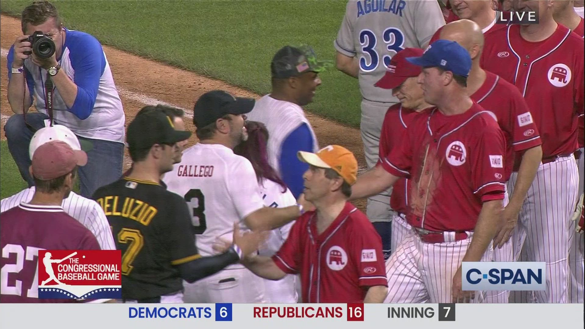 congressional baseball game handshake line