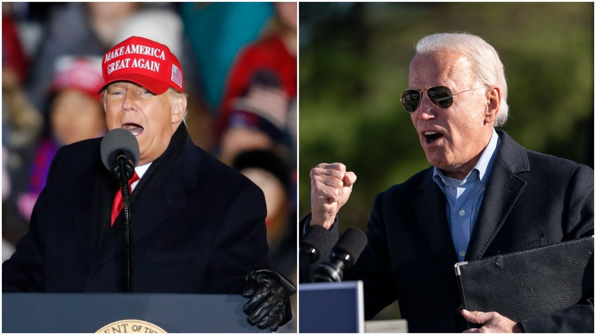 Donald Trump and Joe Biden