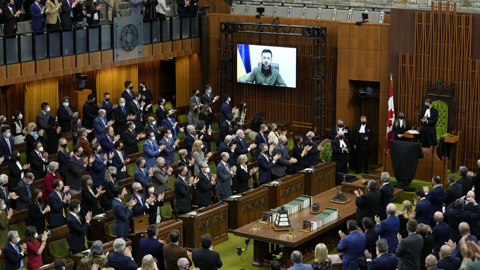 Zelensky addresses Canadian parliament