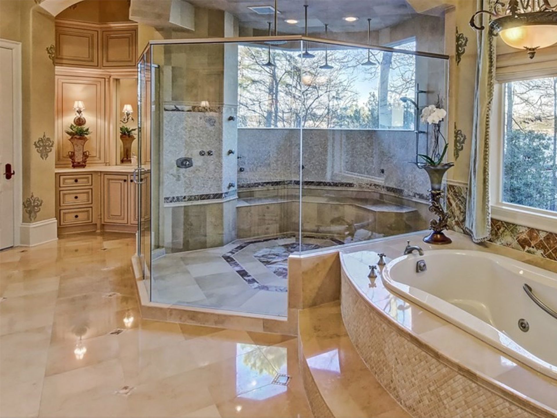 Need a home with a massive shower? View bedroom-sized showers in these two  multi-million dollar listings - Axios Charlotte, image size:1920x1440