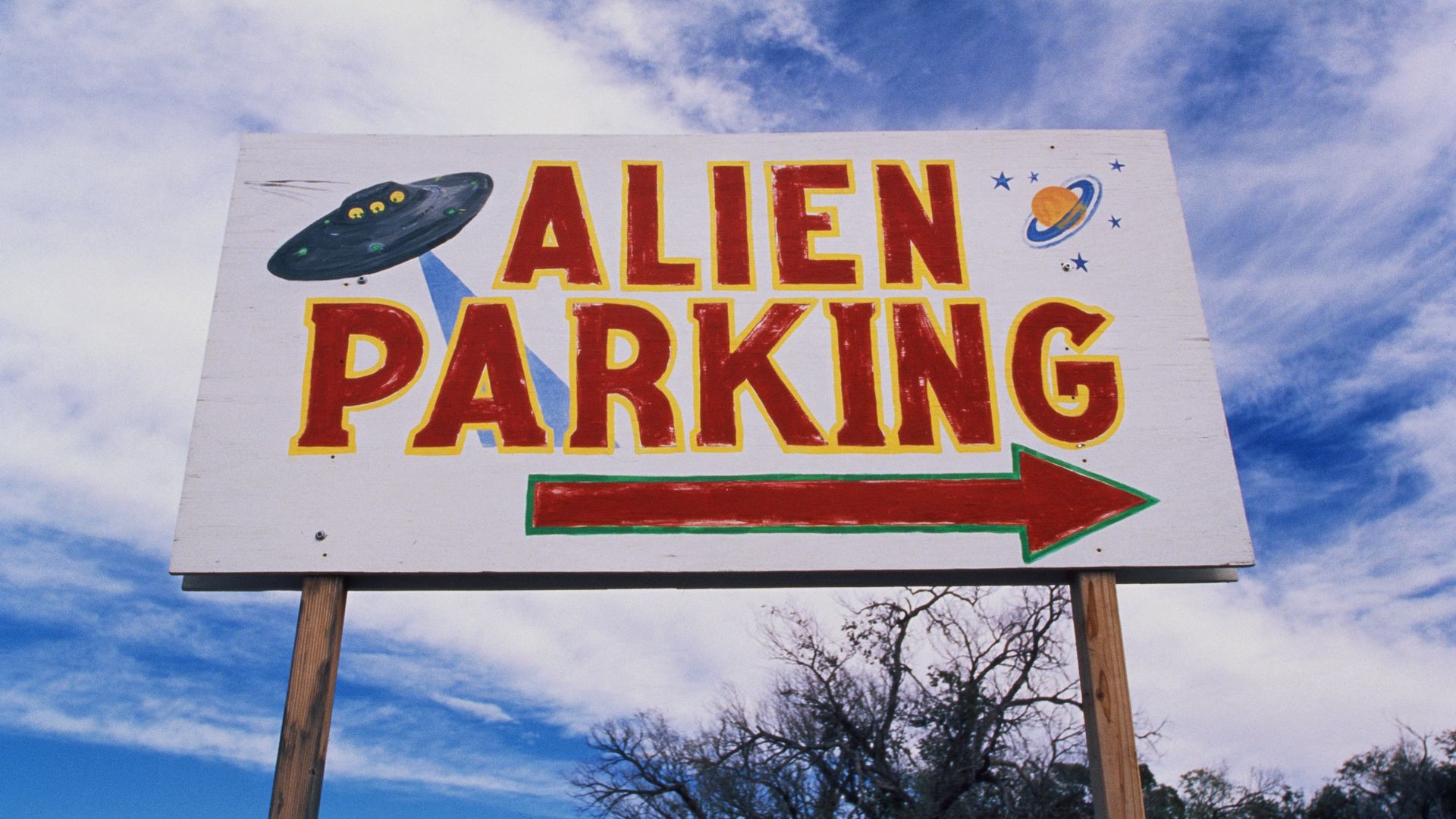 Photo of Roswell aliens sign