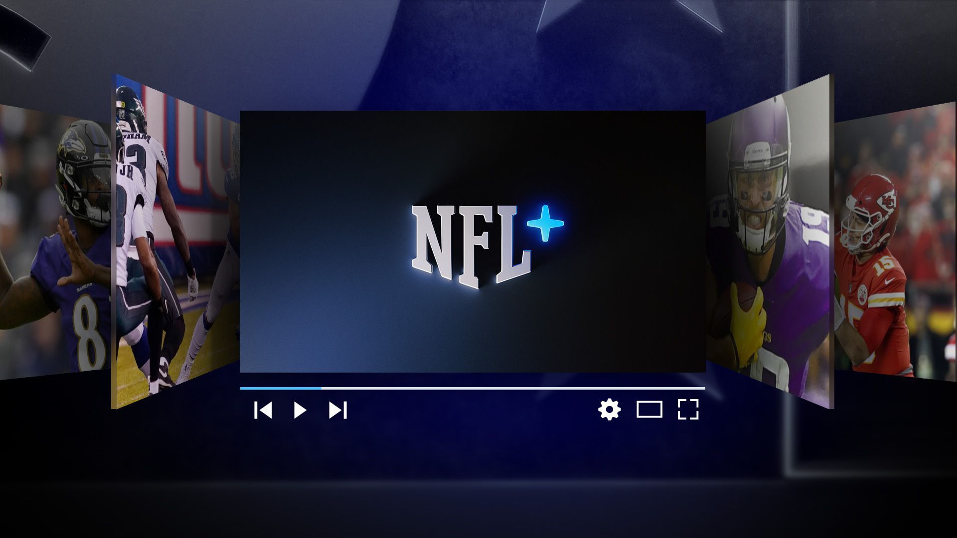The NFL+ logo.