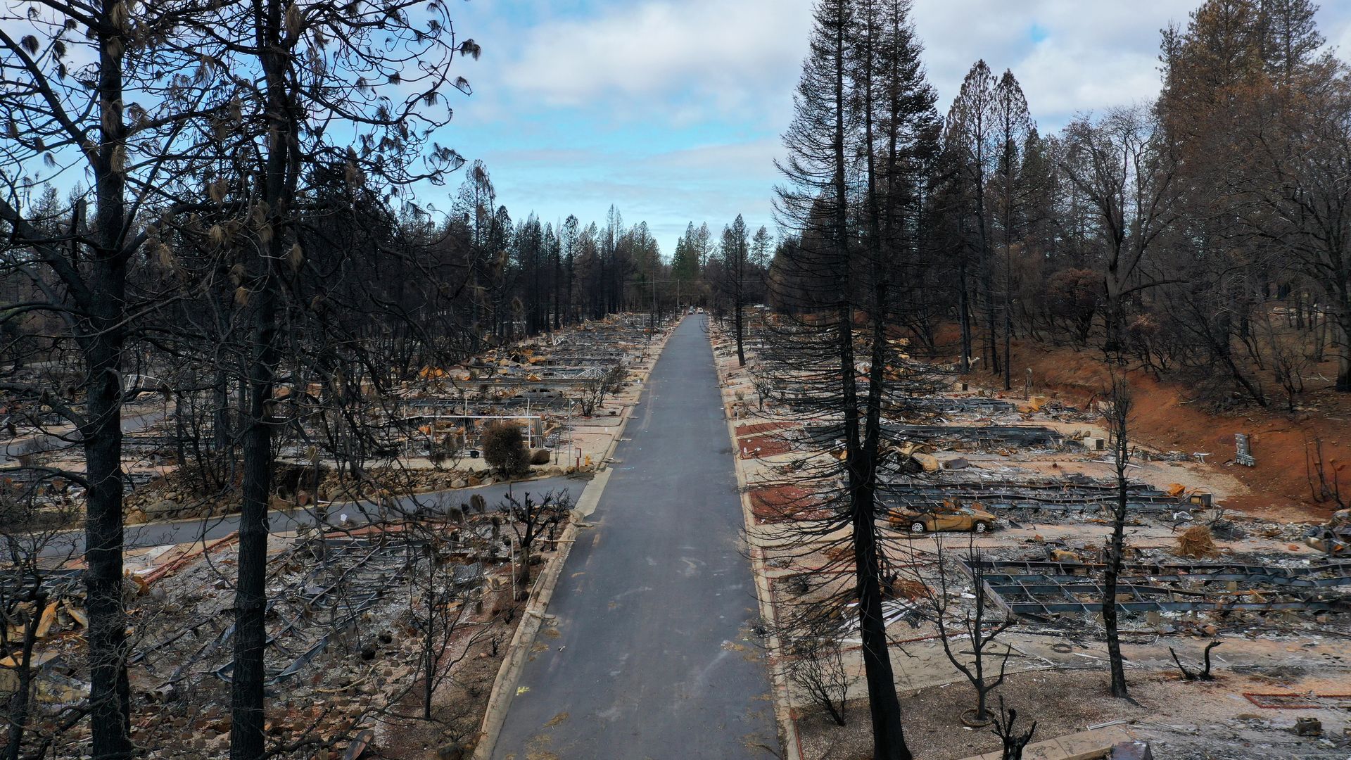 The town of Paradise following California's deadliest fire