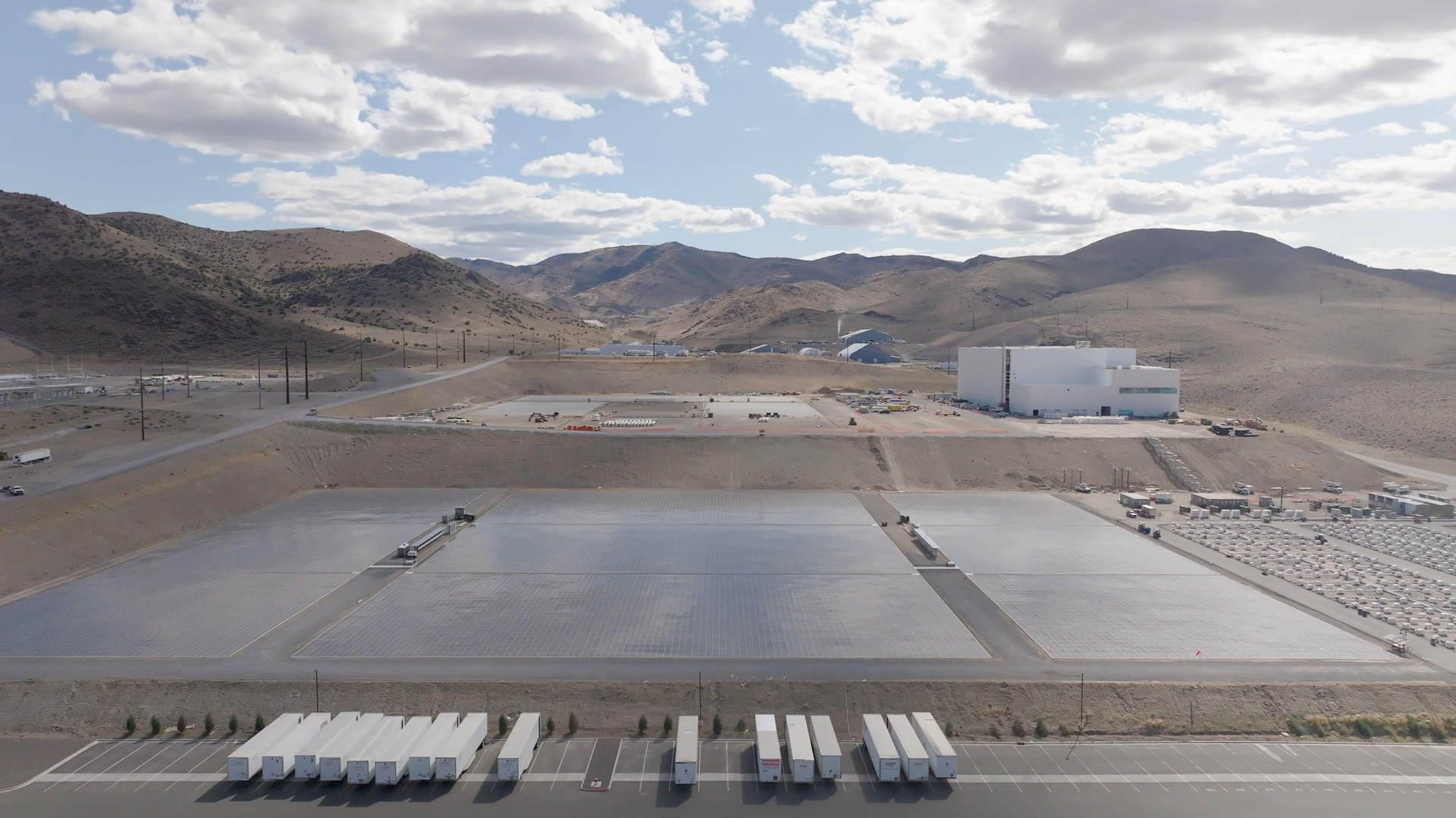 An offgrid data center built by Crusoe Energy, powered by solar and batteries from Redwood Materials