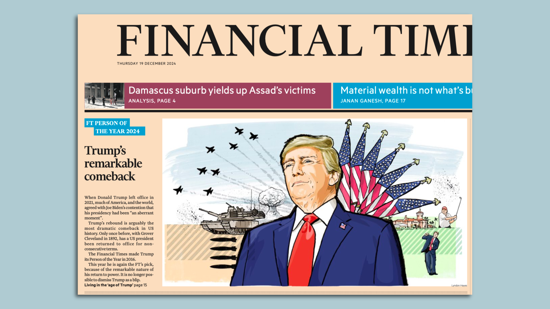 Front page: Financial Times