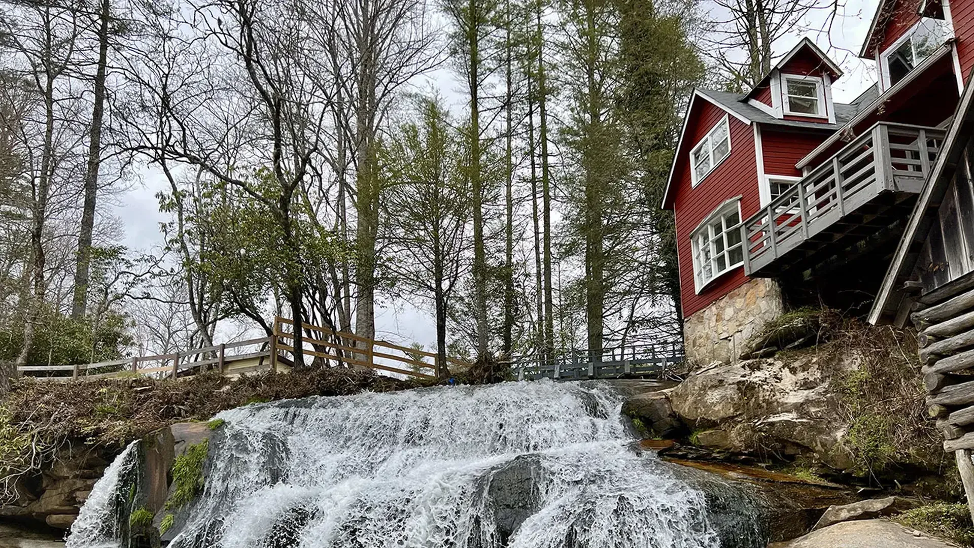 brevard getaway waterfall