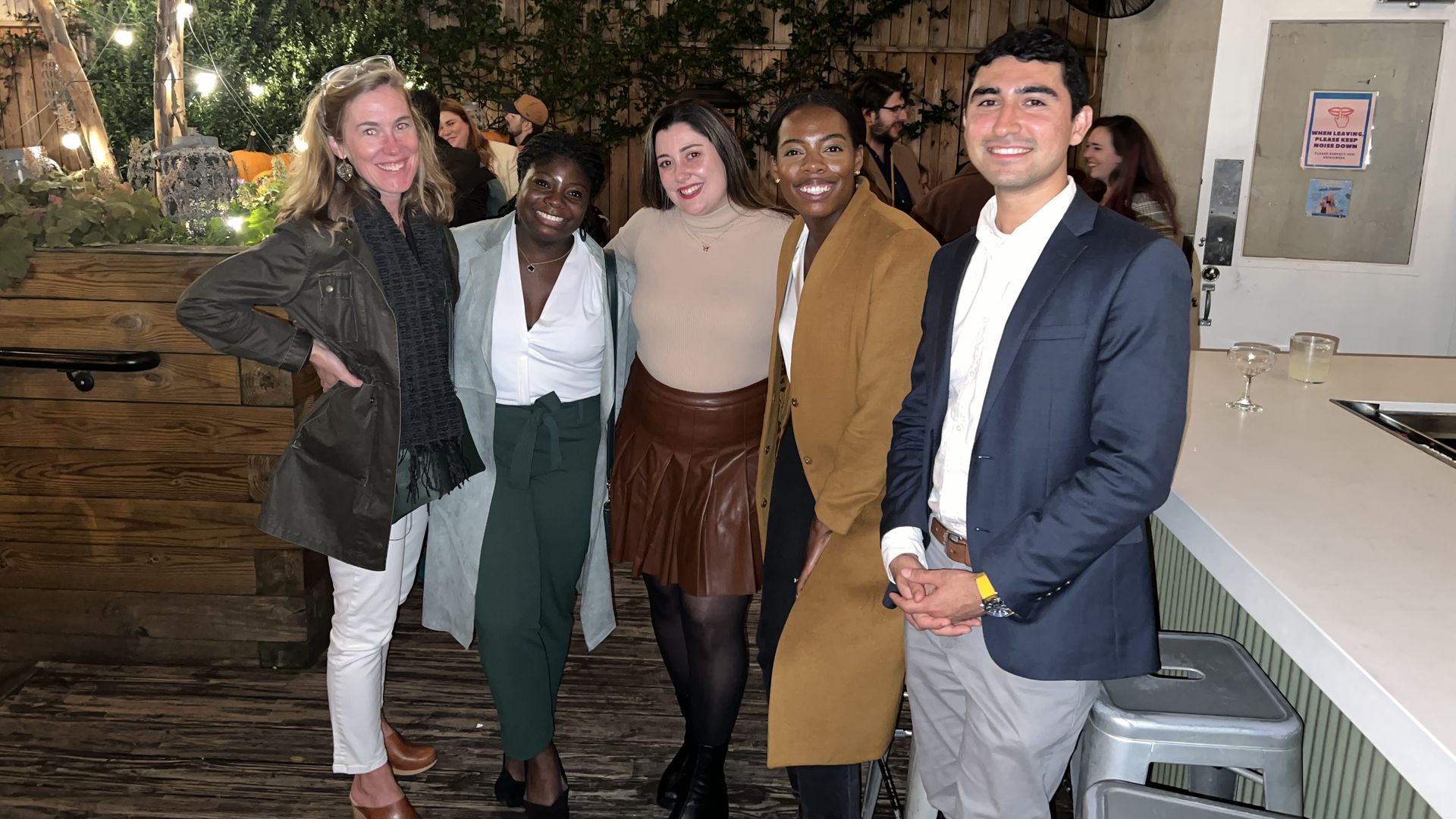 The Axios D.C. team: Kristen, Kayla, Chelsea, Paige and Cuneyt.