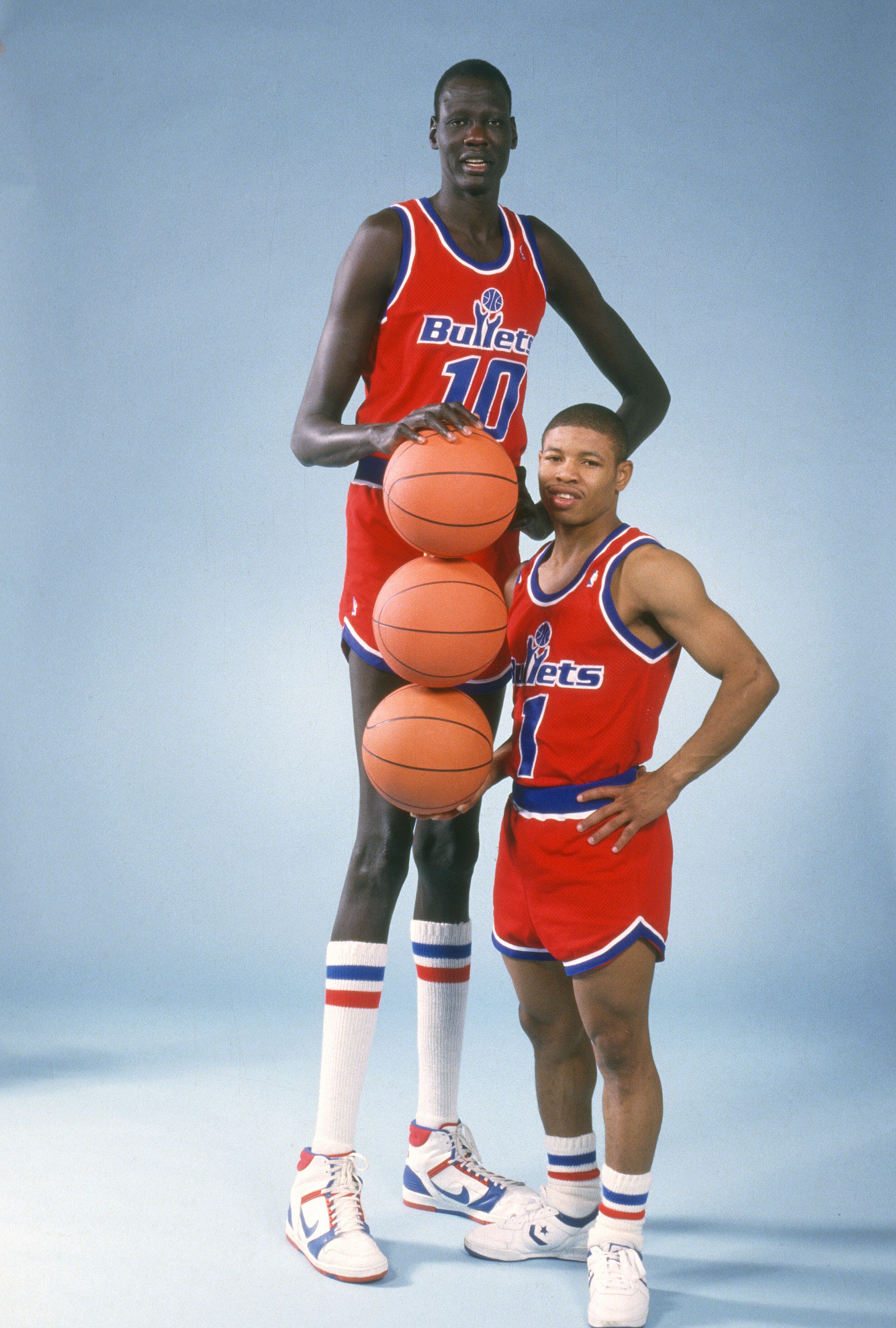 Manute Bol and Muggsy Bogues