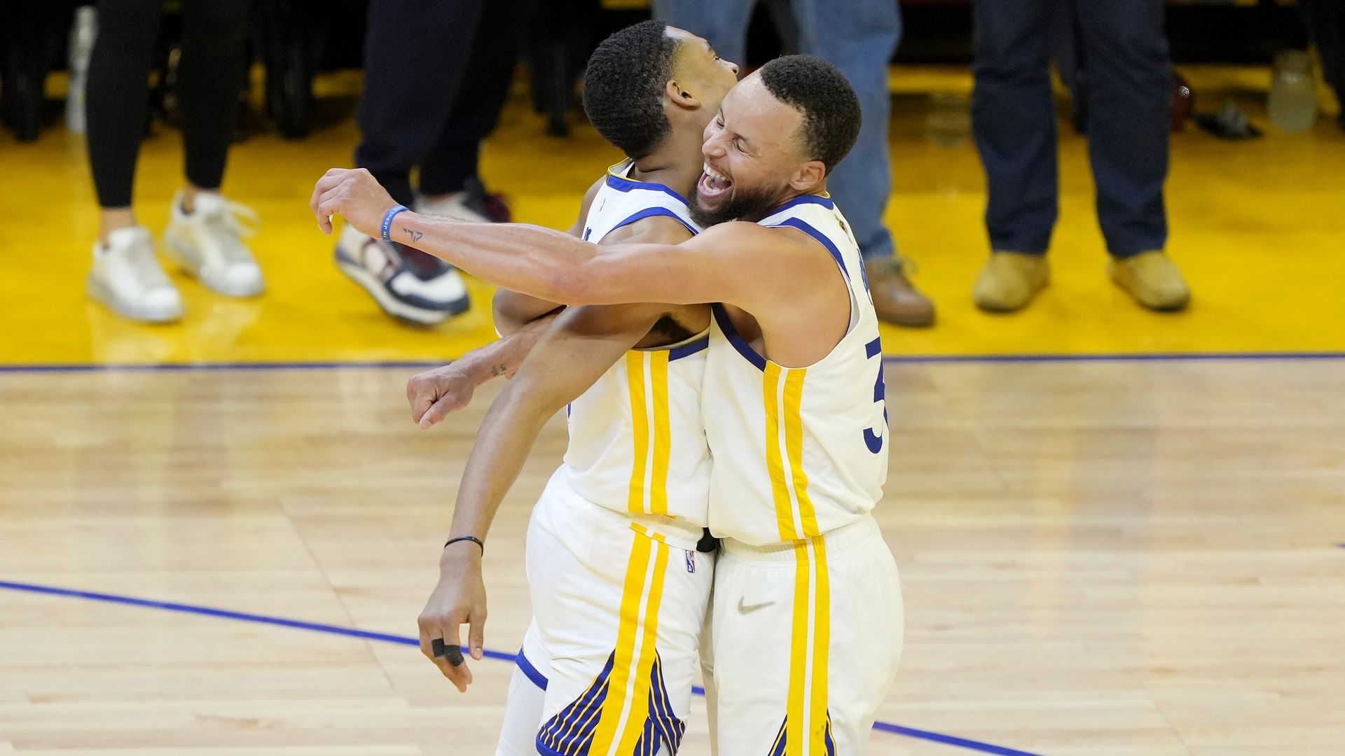 Steph Curry and Jordan Poole