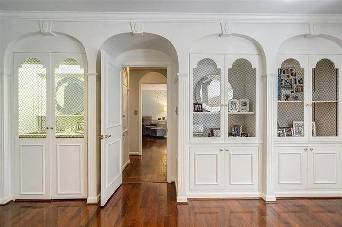 Hickory mediterranean renovation master bedroom built-ins