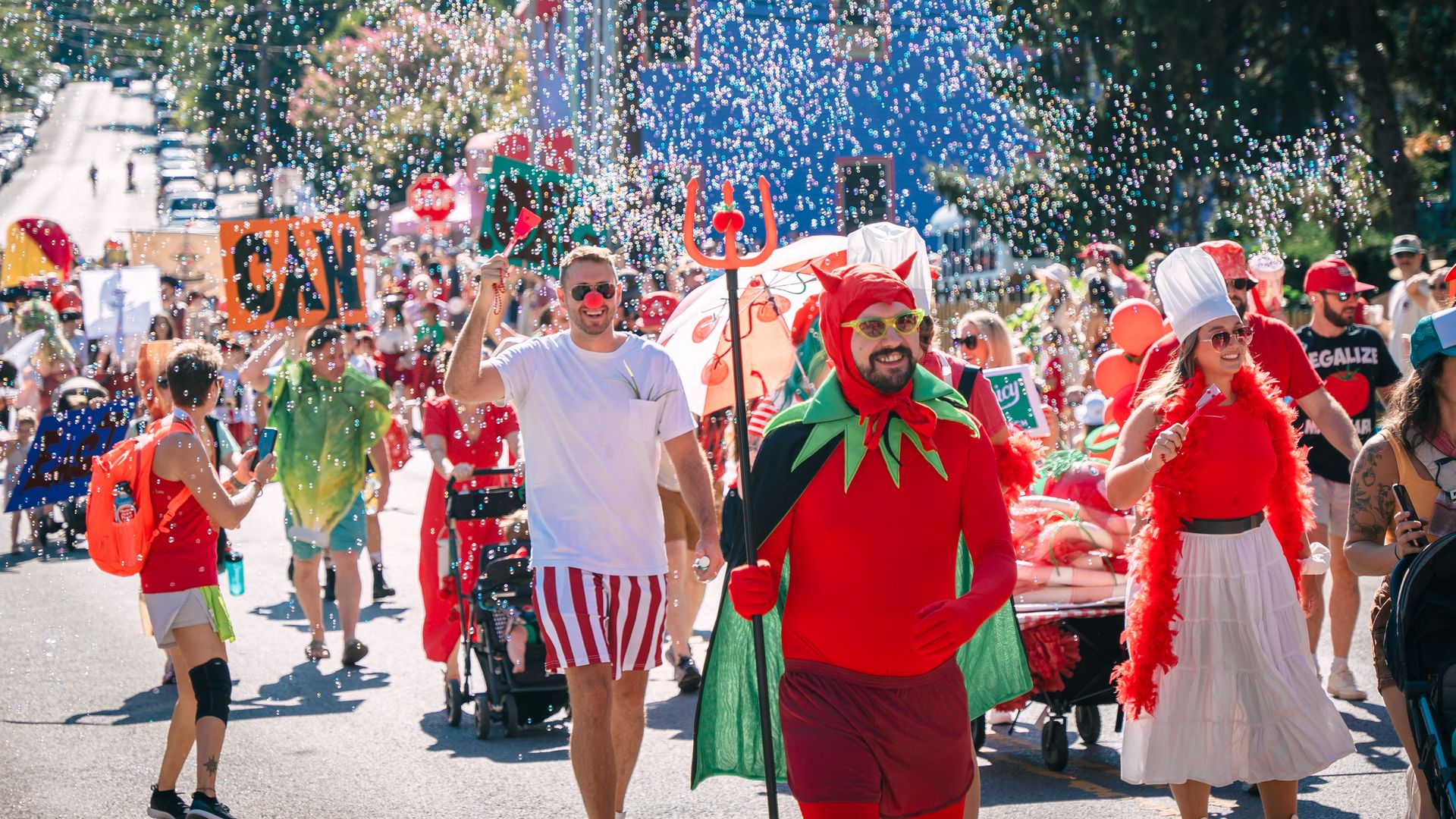 Scenes from last year's Tomato Art Fest