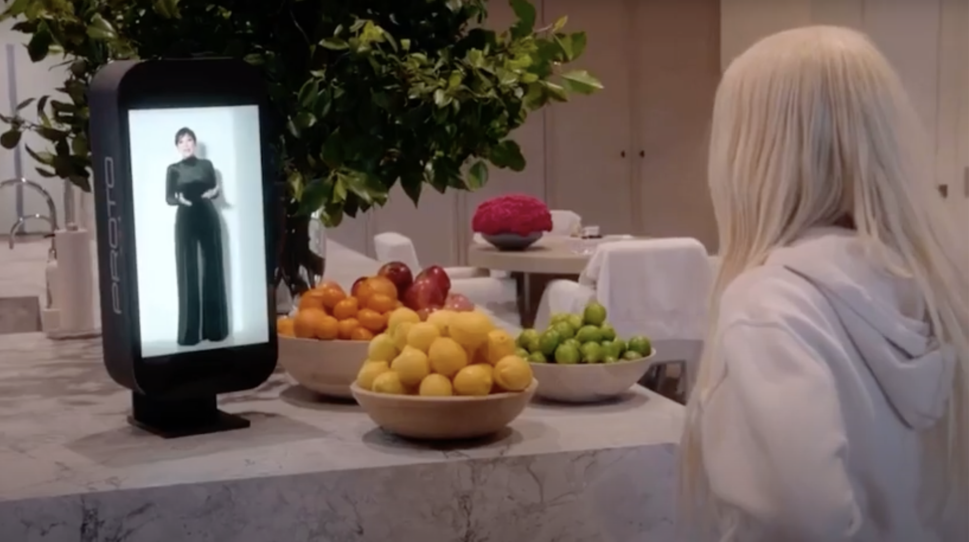 Kris Jenner appears on the Proto Mini to surprise Khloe Kardashian.