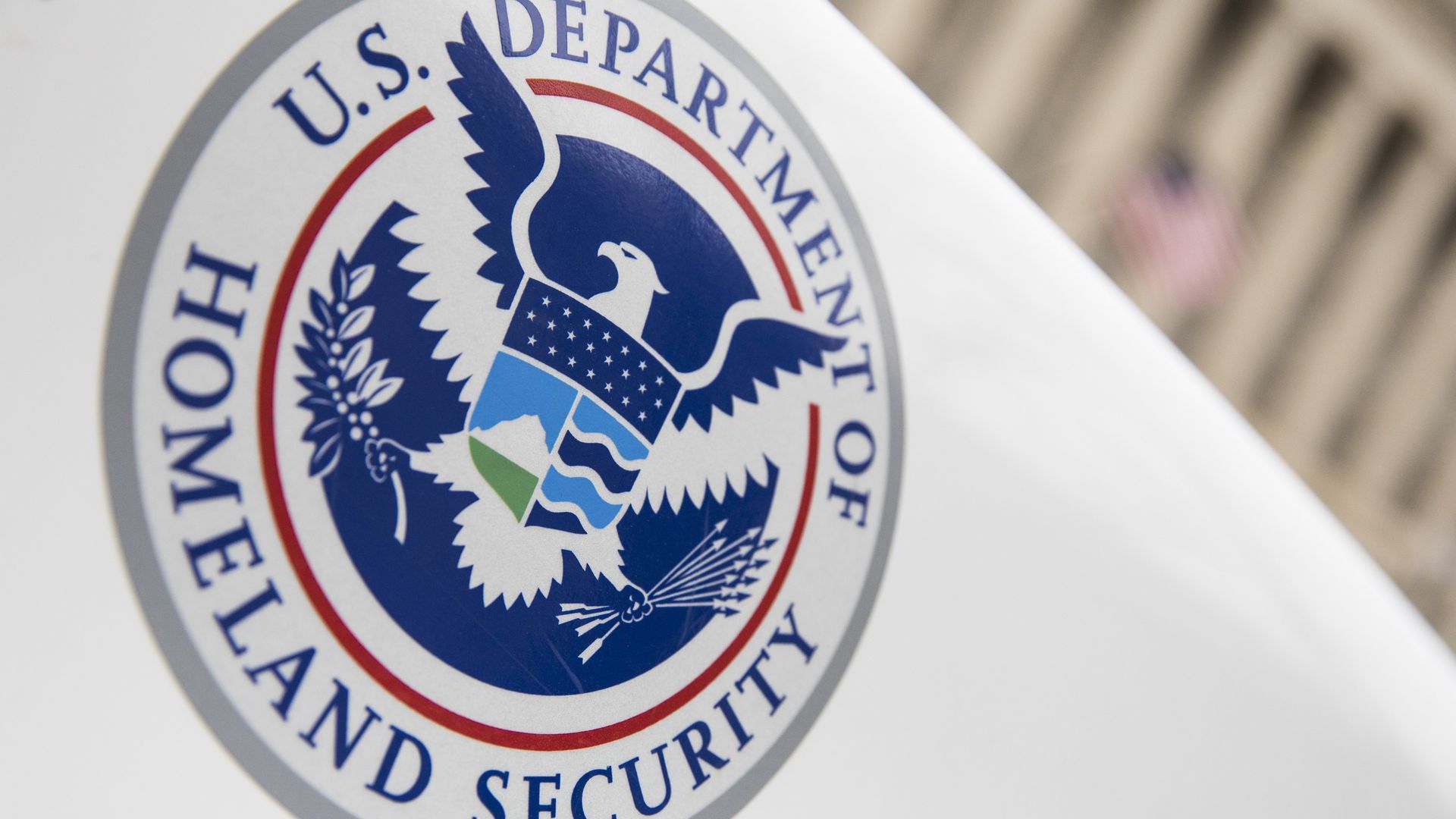 The Department of Homeland Security logo.