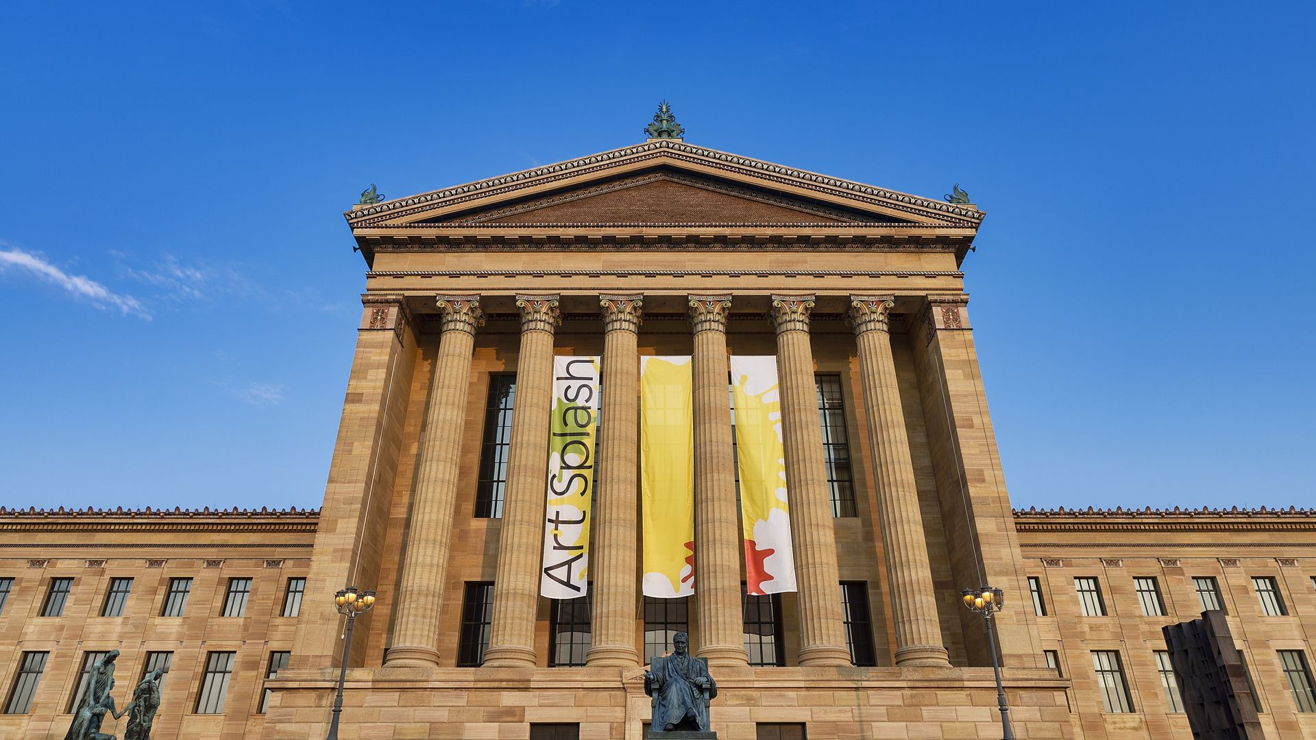 The exterior of the Philadelphia Museum of Art.
