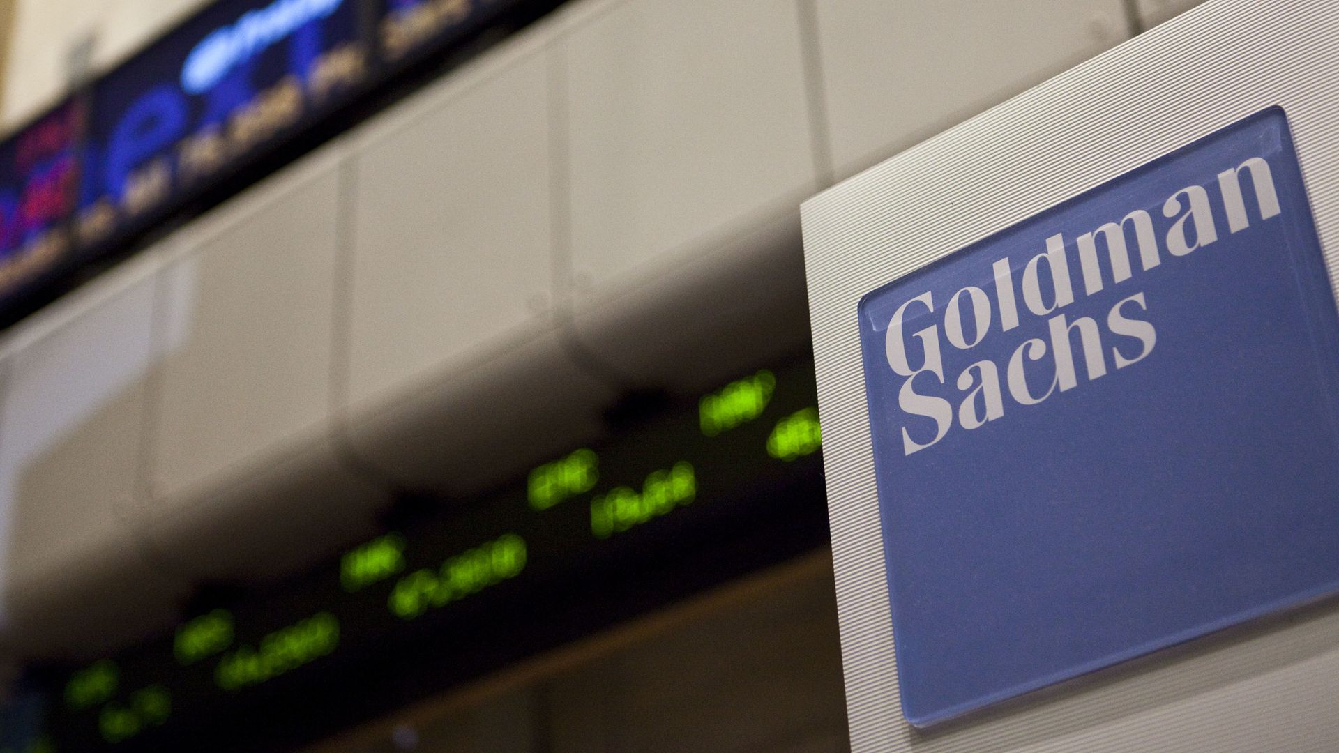Goldman Sachs logo.