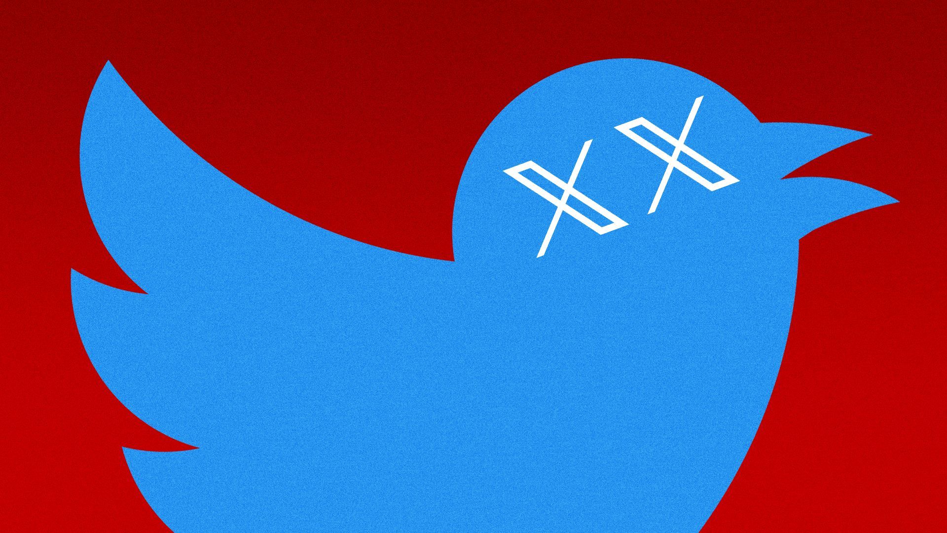 Illustration of the Twitter bird with the new 