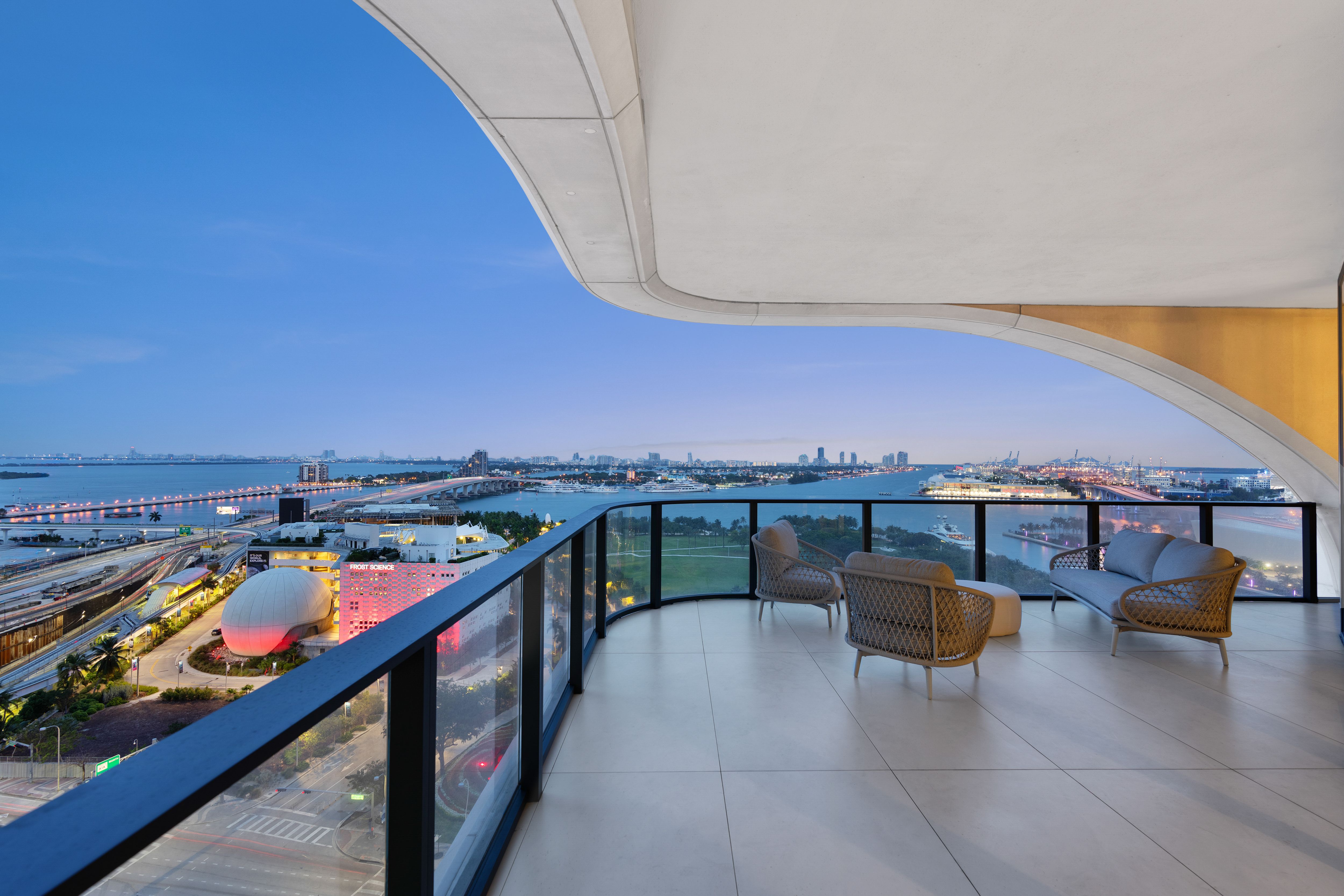 A view from the condo's patio.