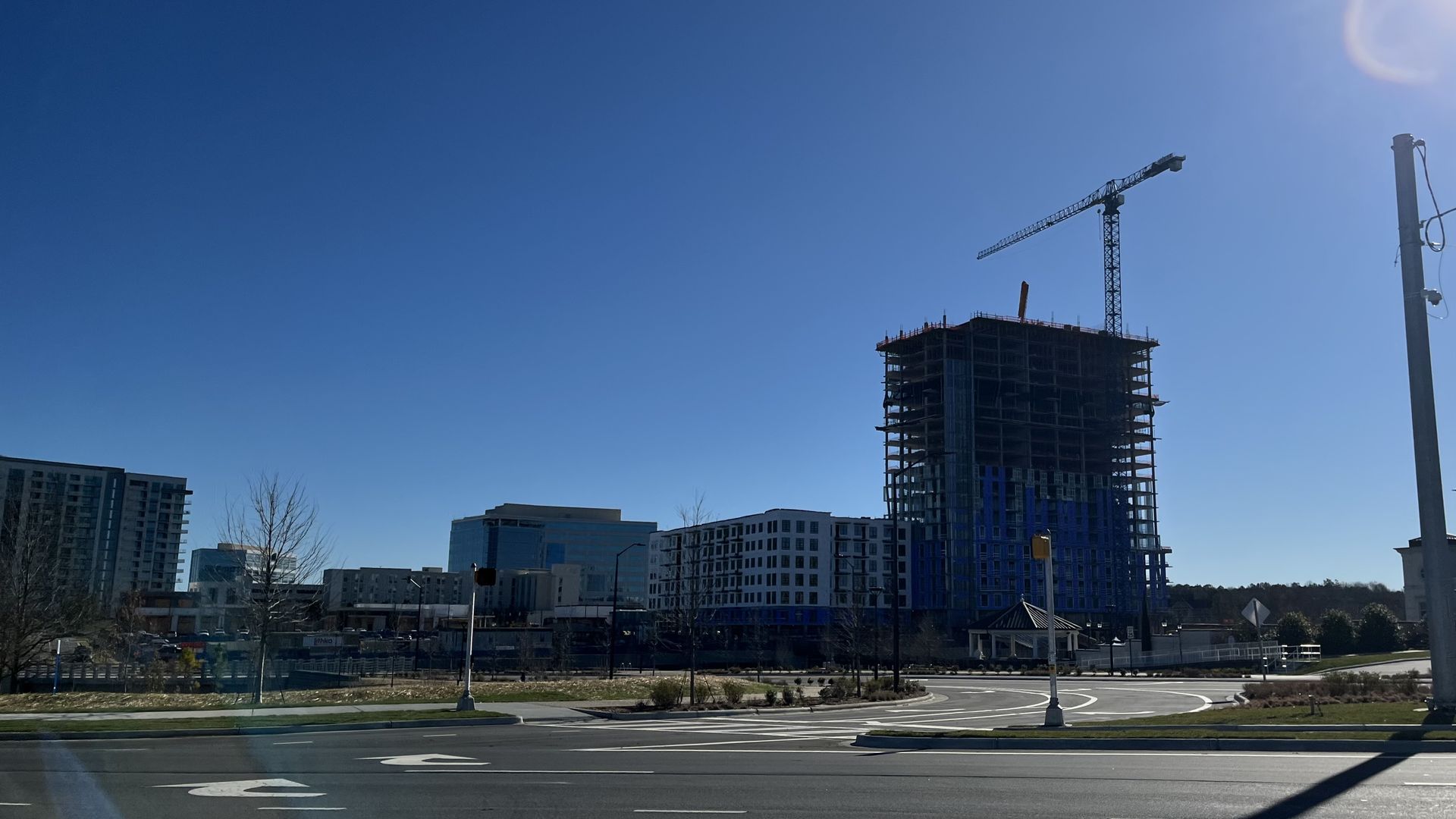 Construction of a tower