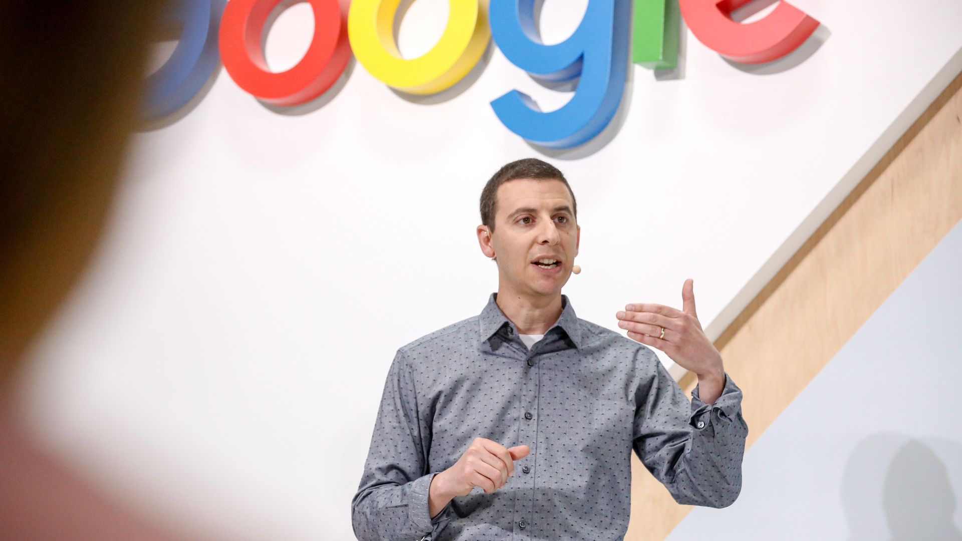 Google's Nick Fox speaking.