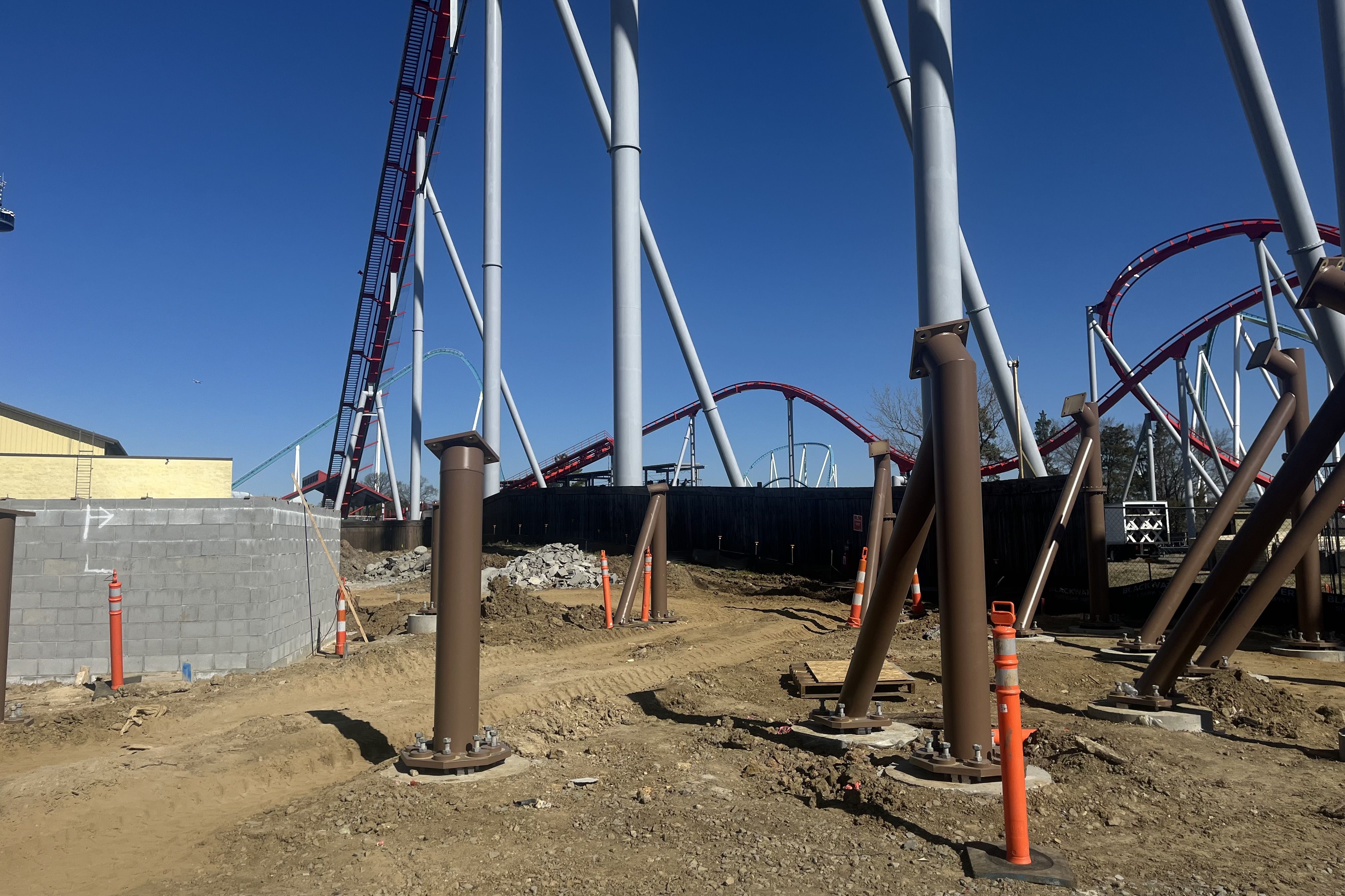Construction for a rollercoaster