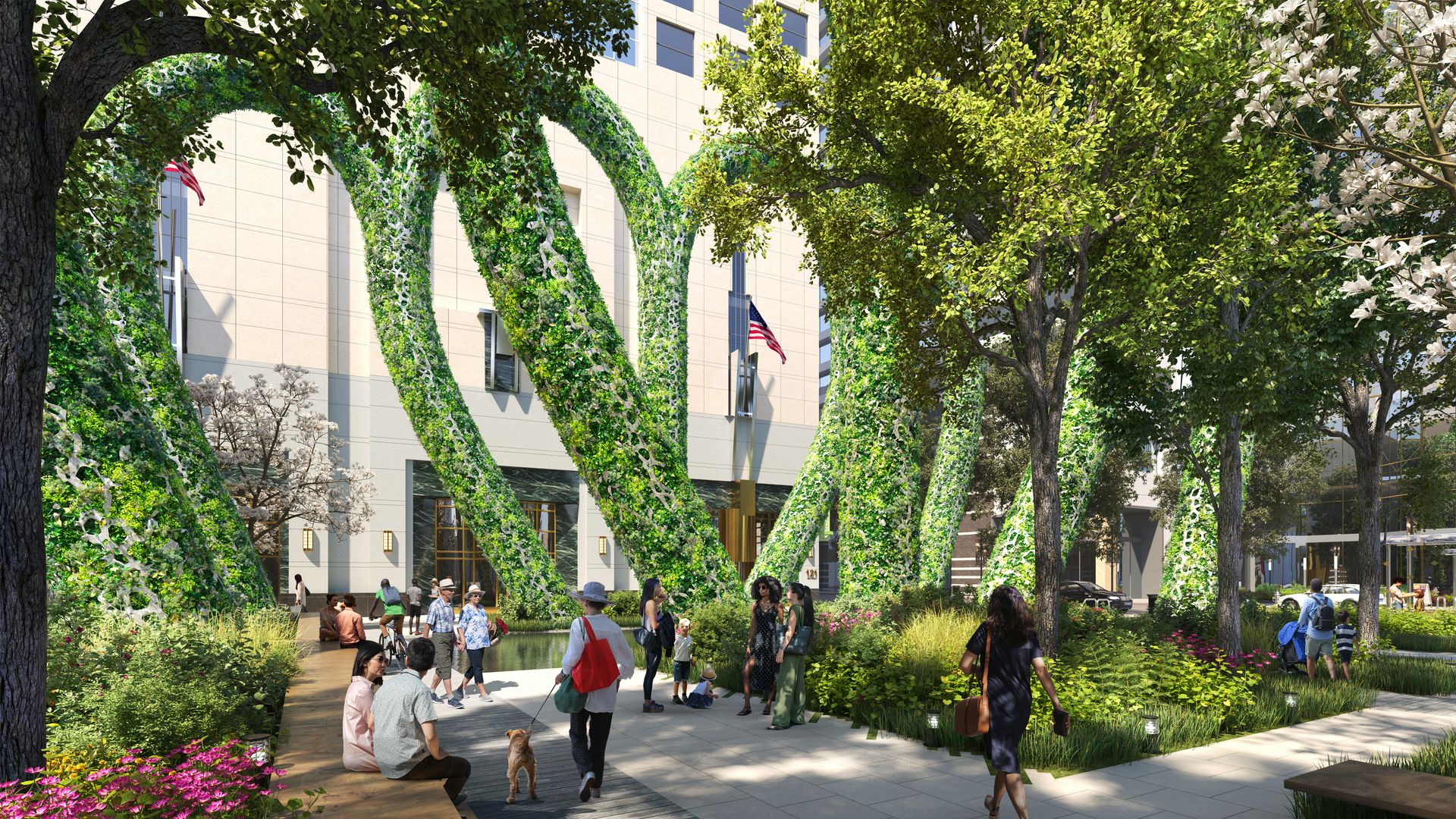 Rendering of crown park design