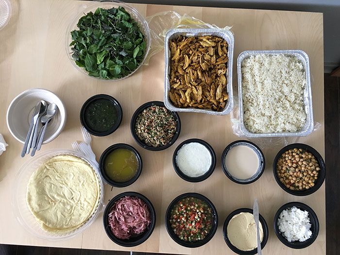 group-menu-spread-at-yafo