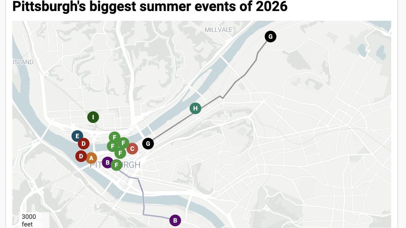 Map: Pittsburgh's summer events