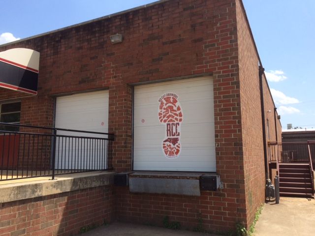 red clay ciderworks garage door charlotte