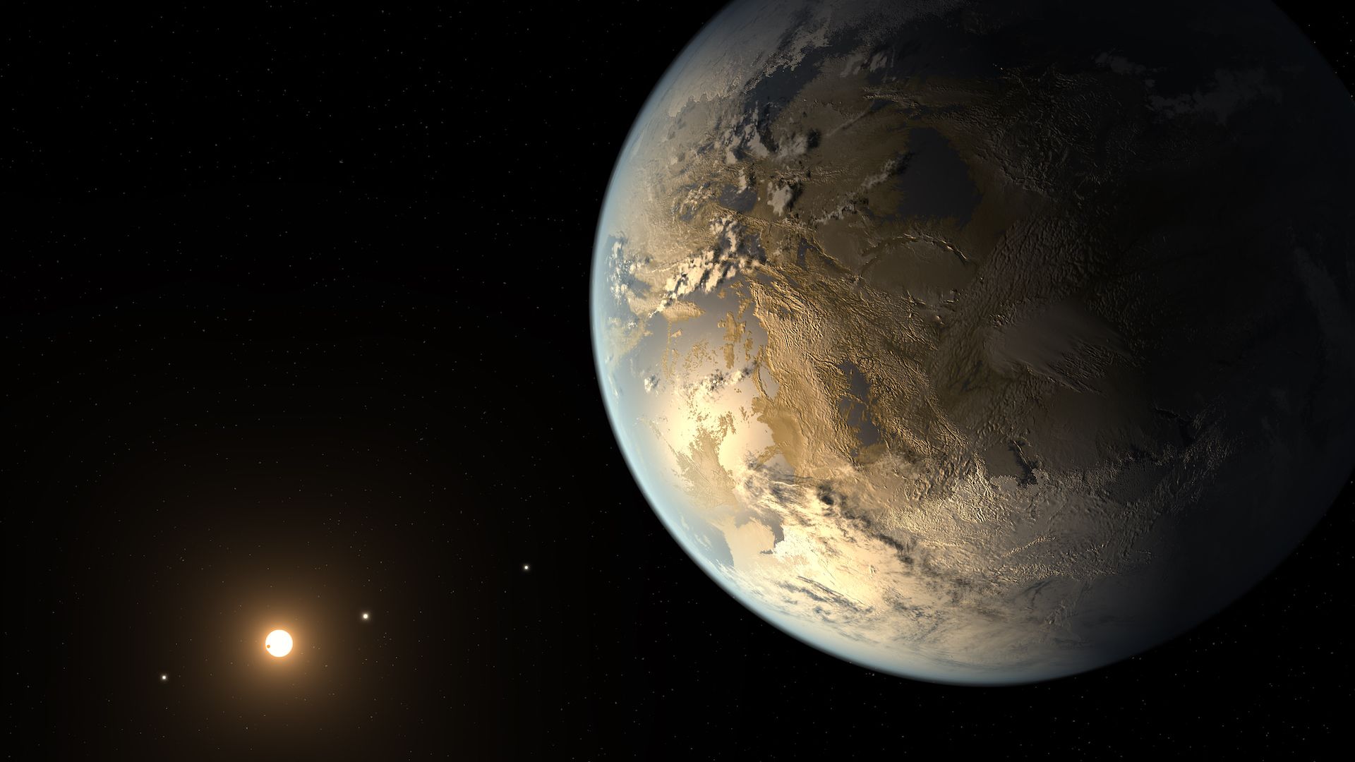 Artist's illustration of Kepler-186f 