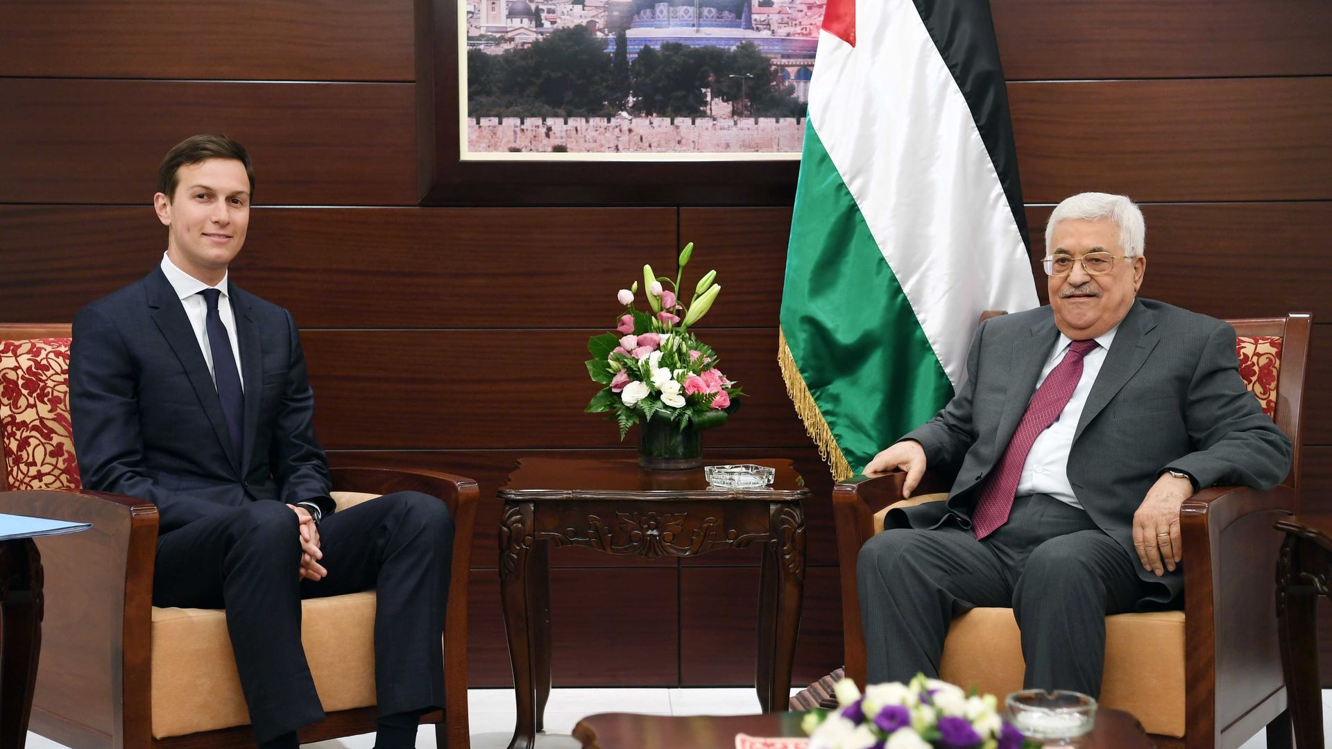 Kushner meeting with Abbas in 2017