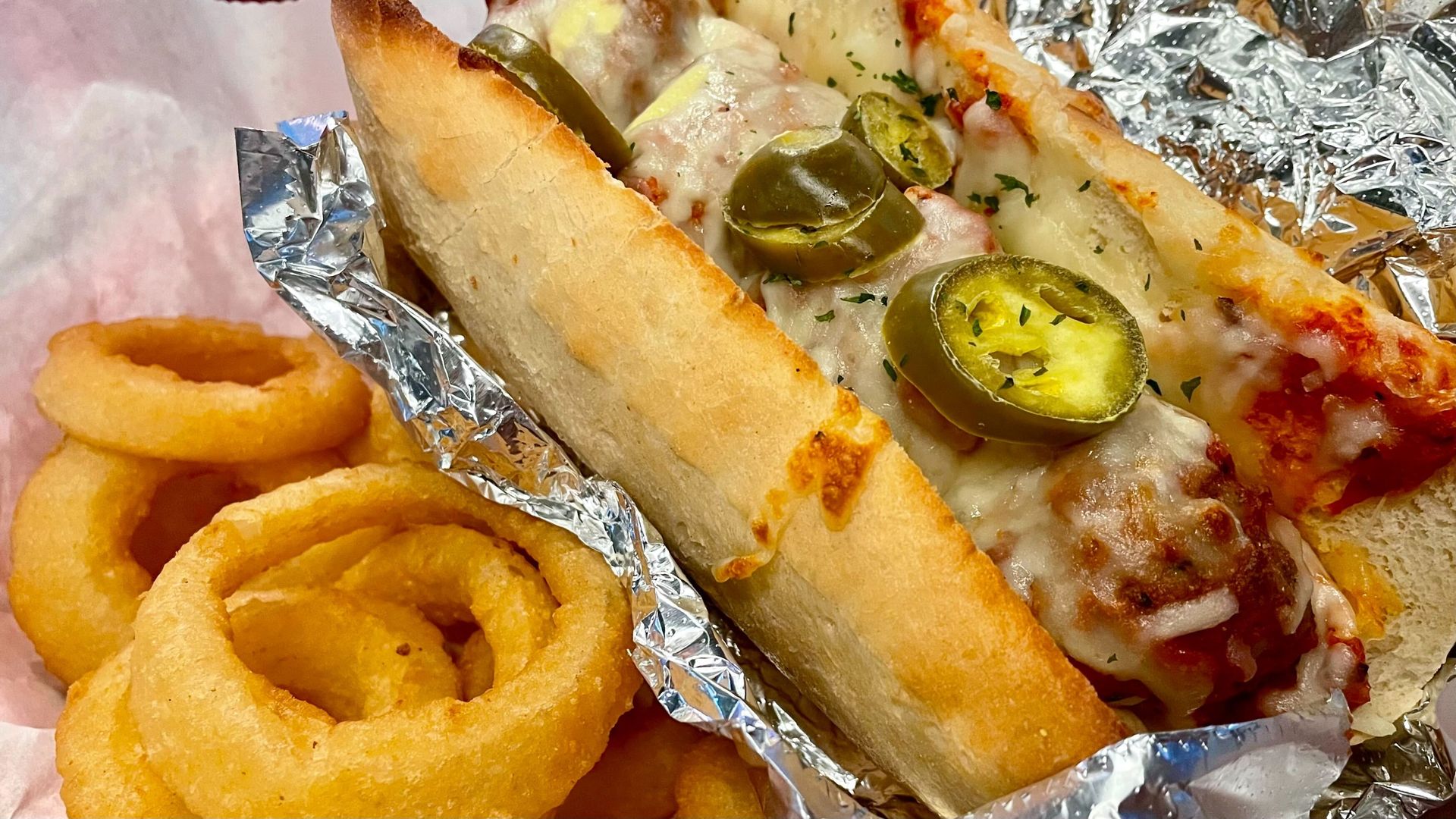 Mad Meatball's signature sub.