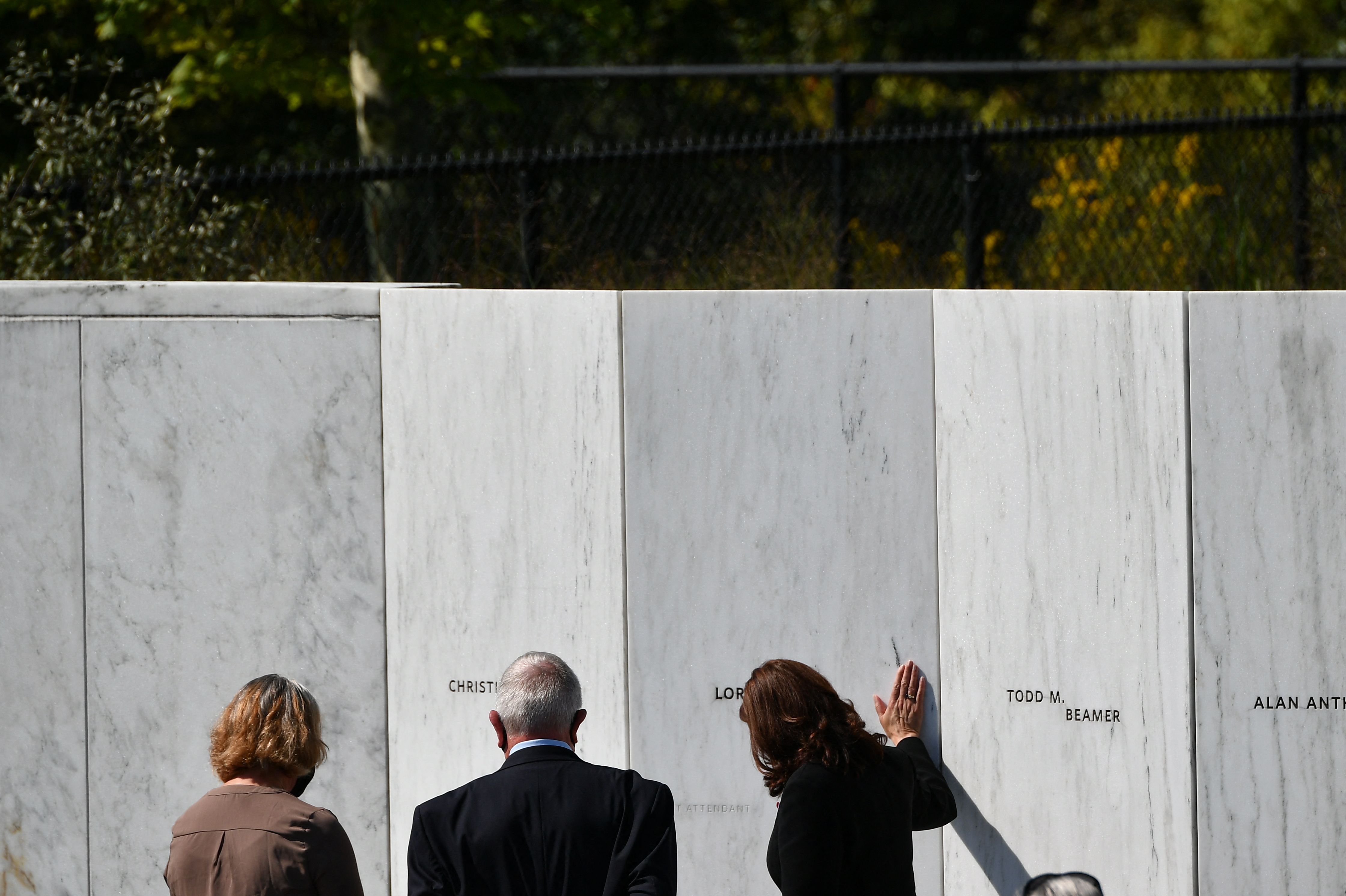 Harris at Flight 93 Memorial