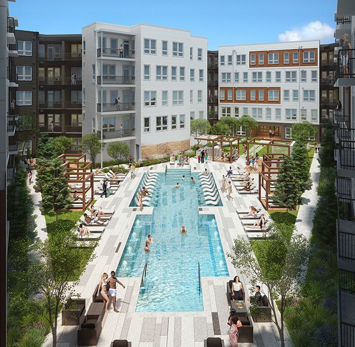 Novel Montford Park pool rendering