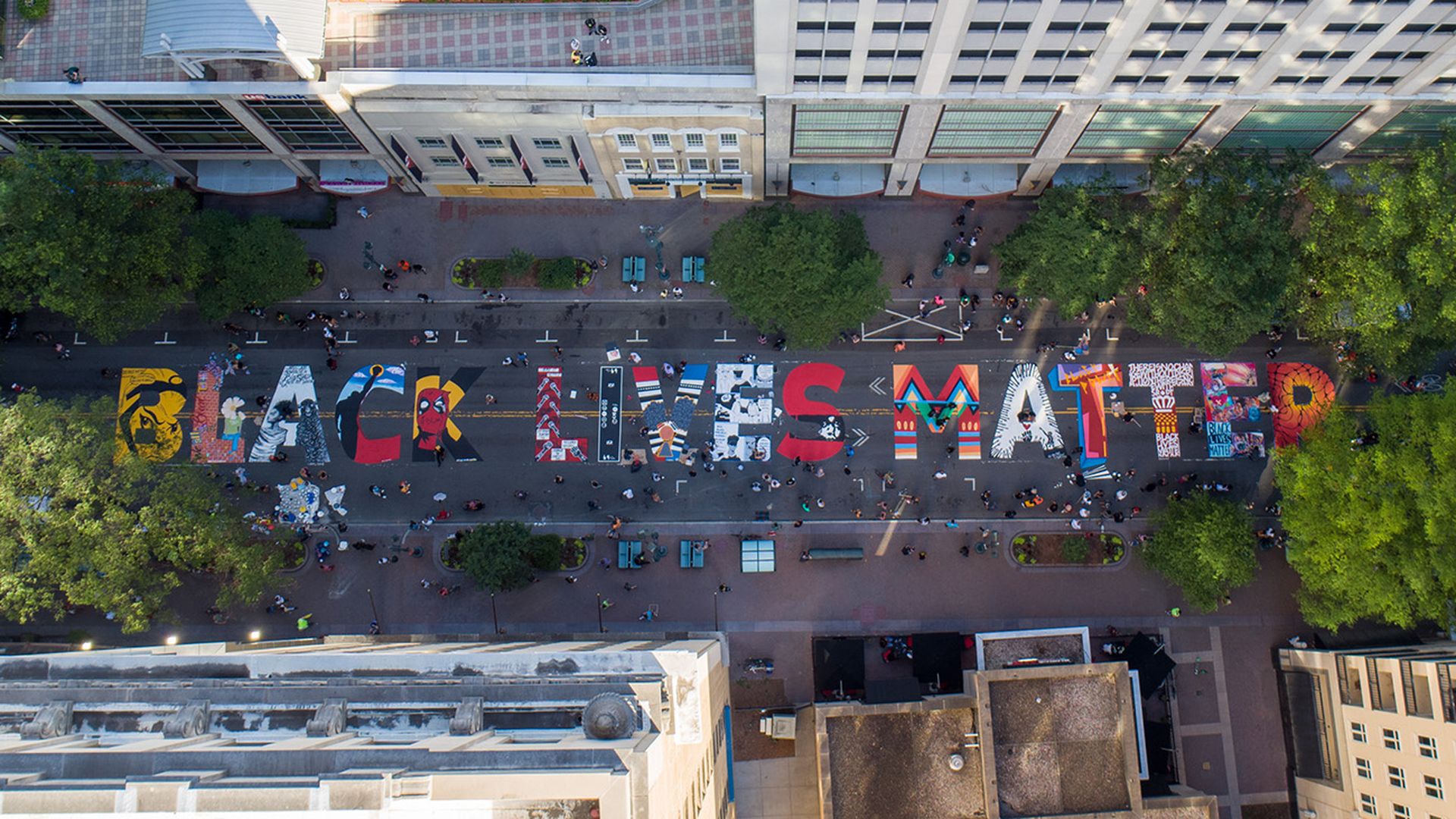 black lives matter mural