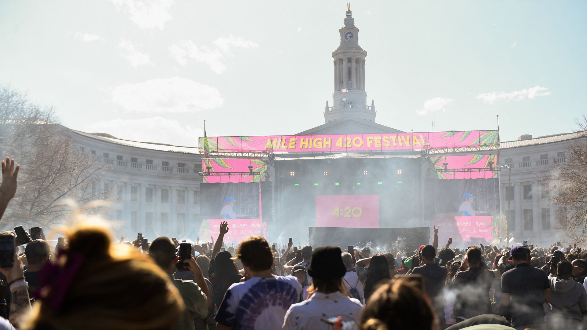 The Mile High 420 Festival in Denver's Civic Center Park.