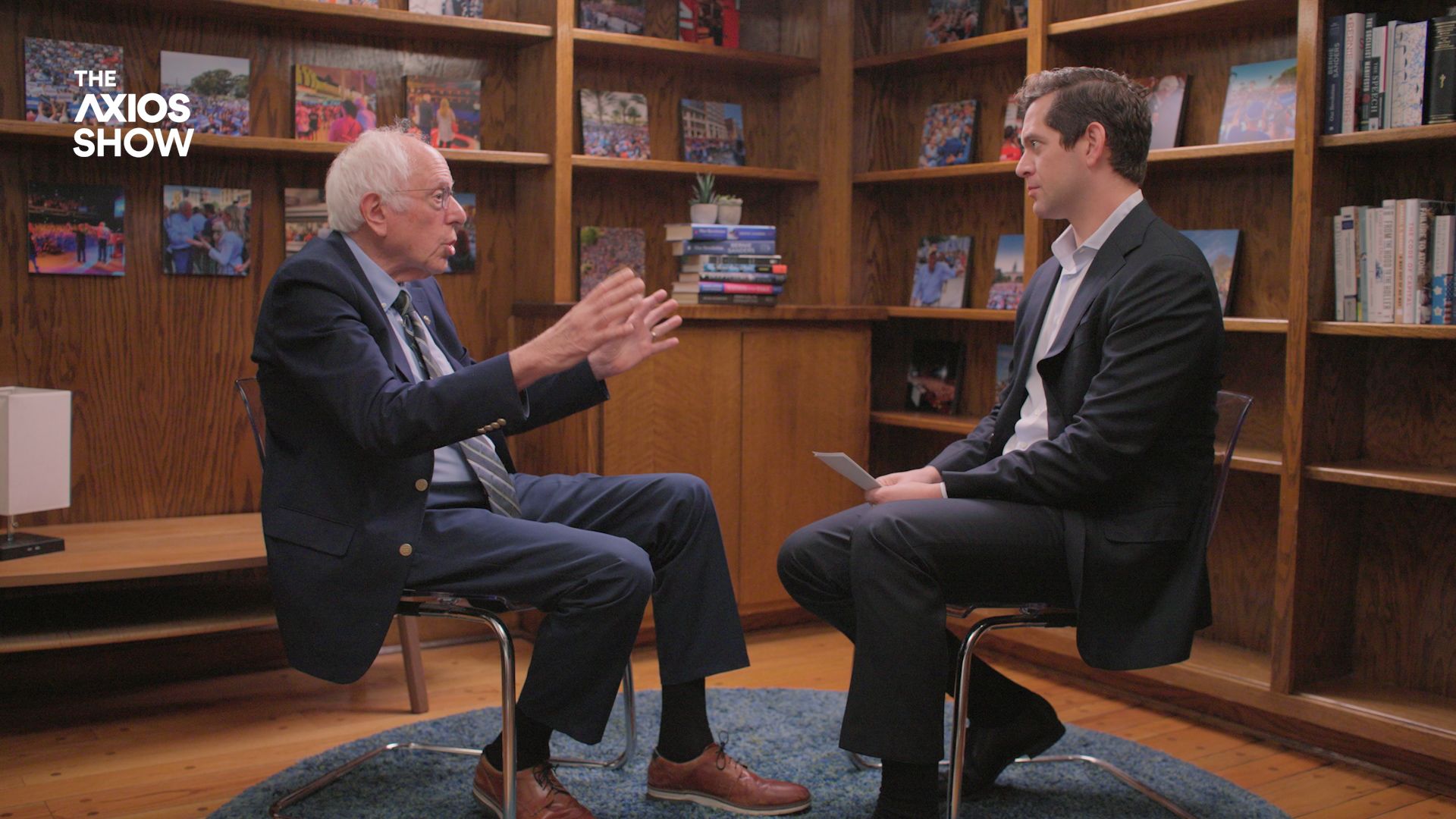 Axios' Alex Thompson interviews Sen. Bernie Sanders (I-Vt.) for "The Axios Show."