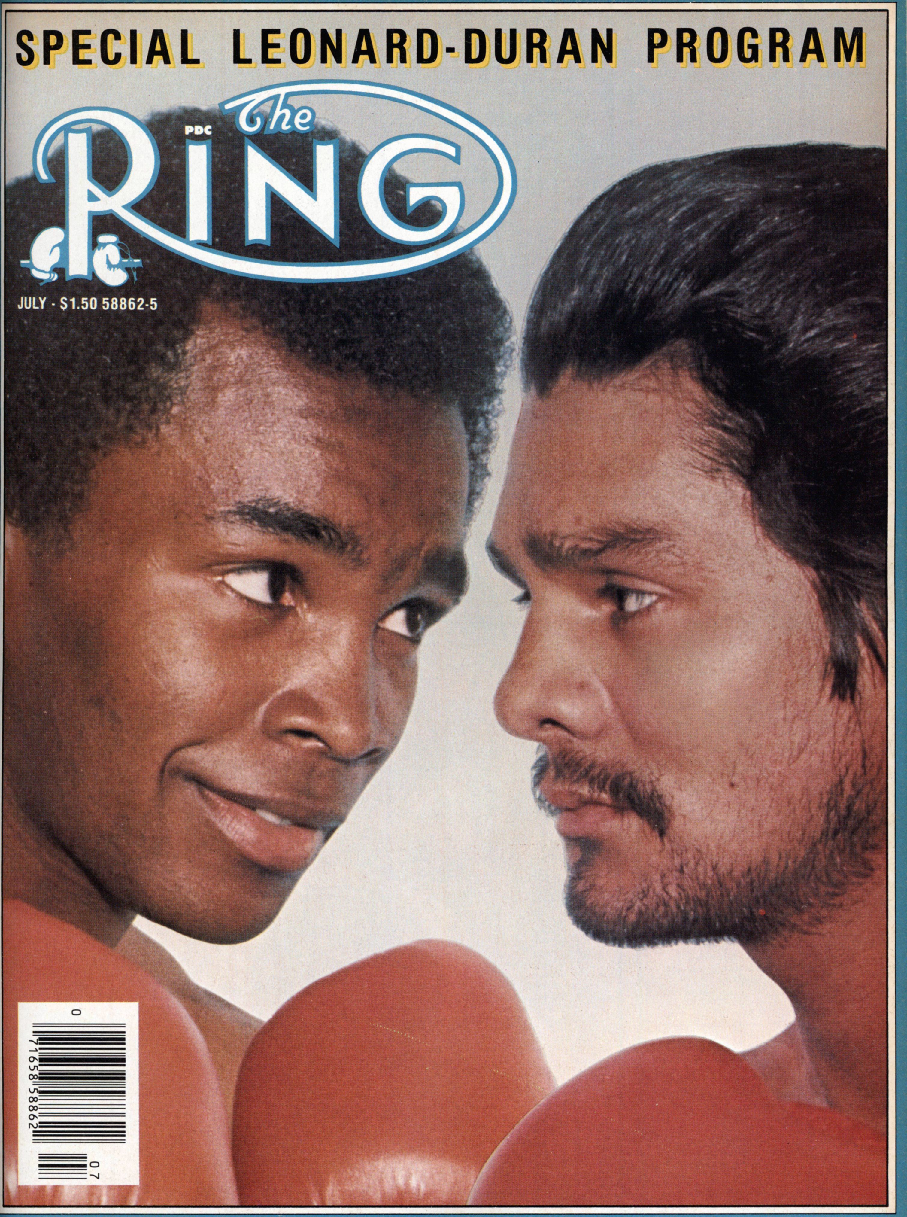 Boxing magazine cover