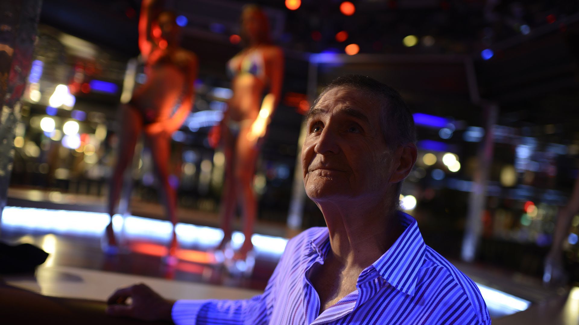 Joe Redner at the Mons Venus strip club in 2012.