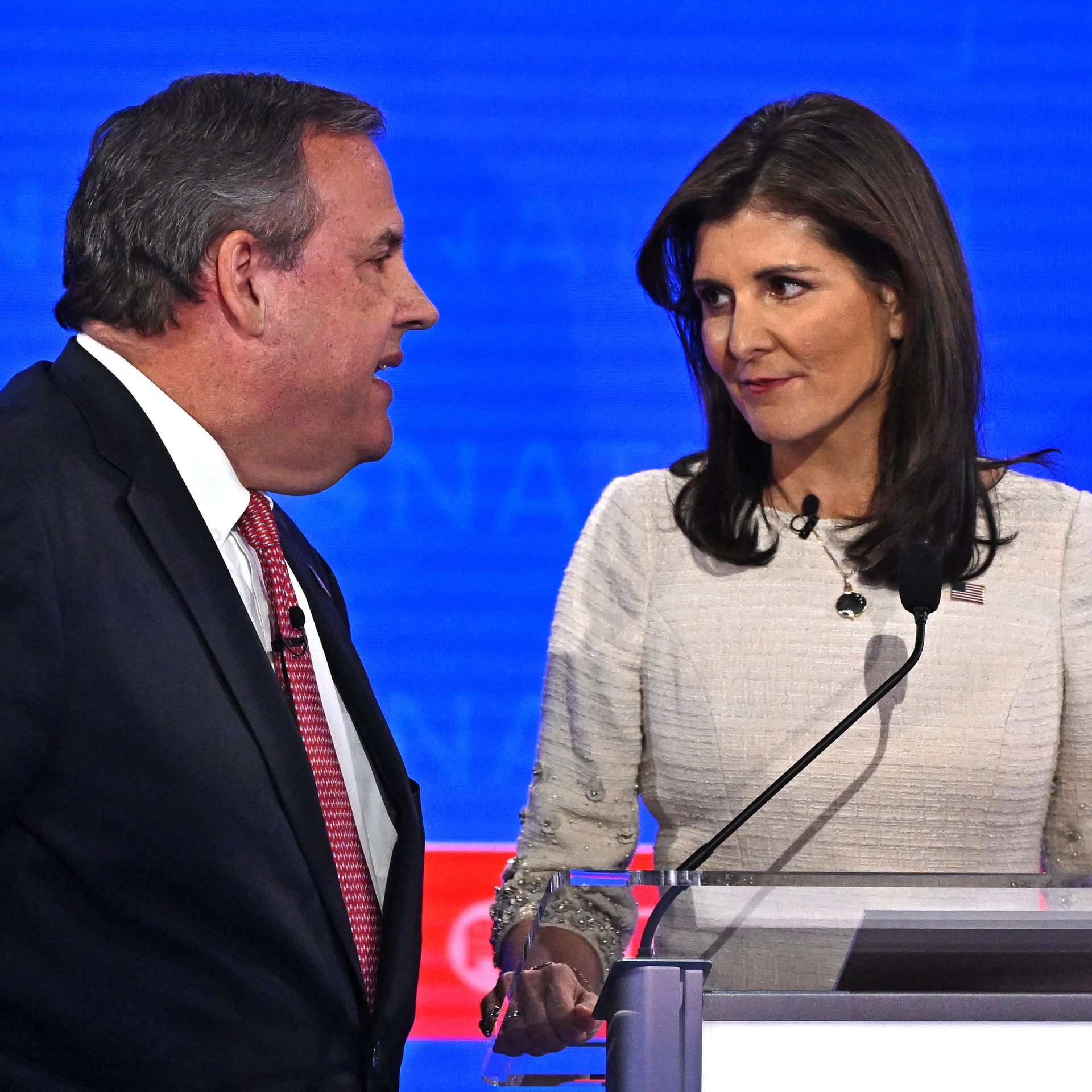 Chris Christie caught on hot mic saying Nikki Haley is going to get 