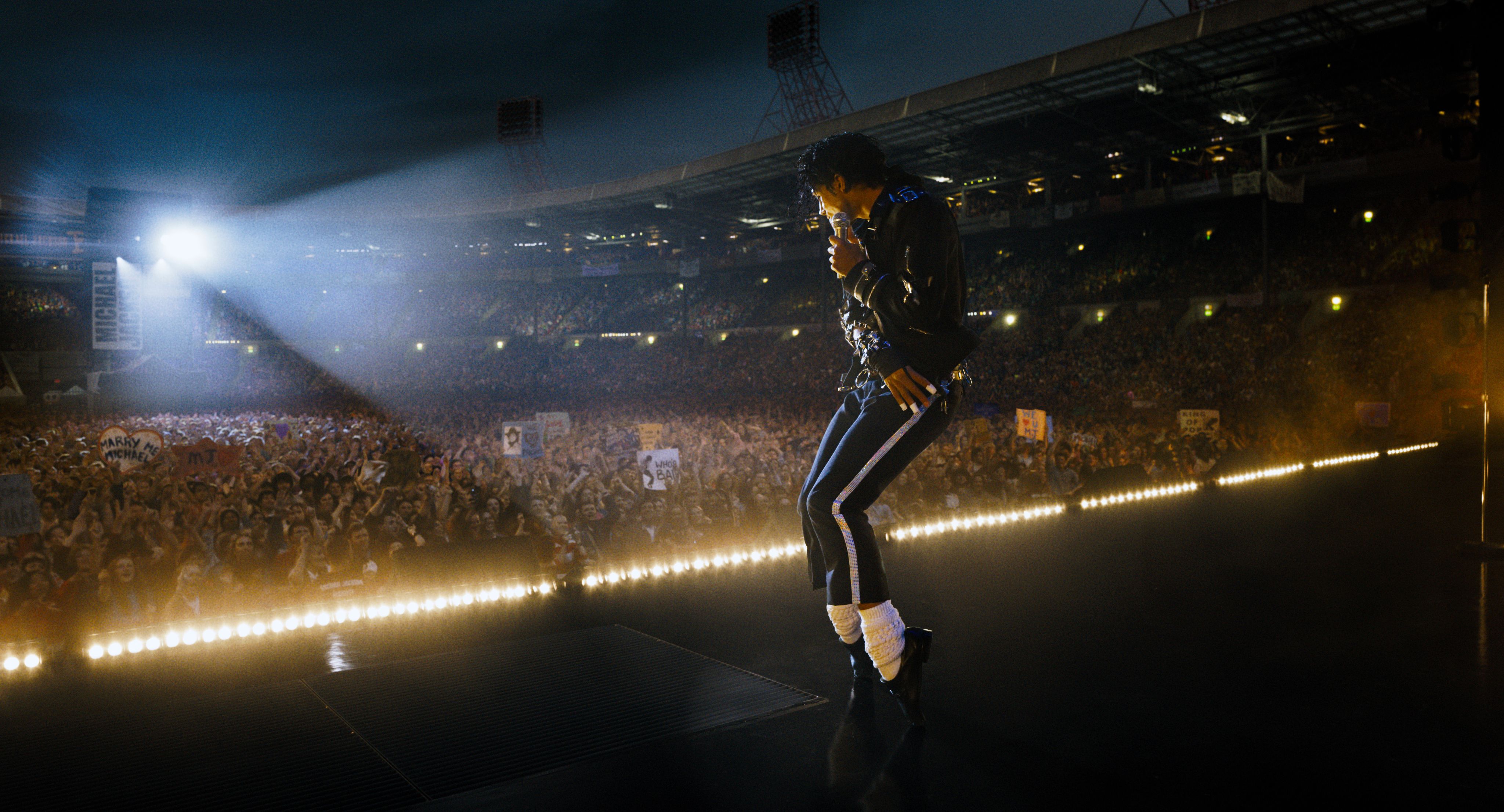 Jaafar Jackson as Michael Jackson in a scene from "Michael." 