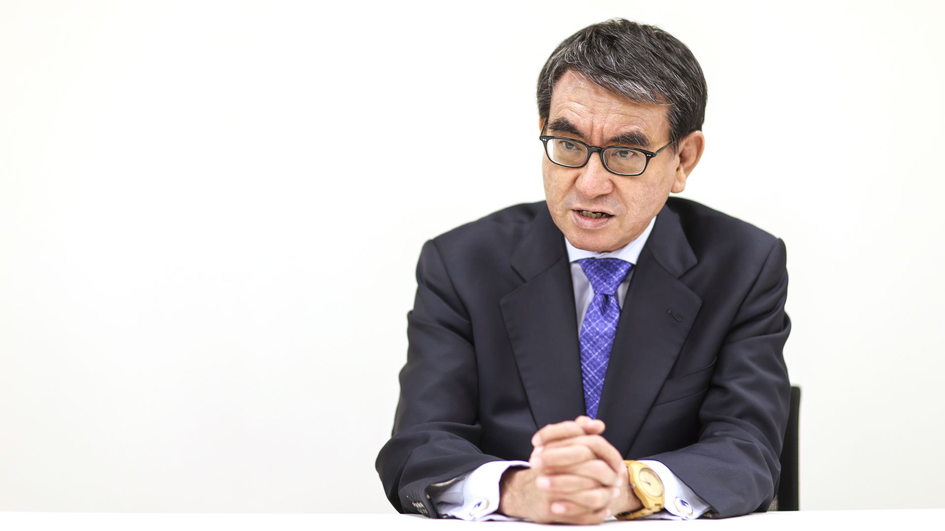 Former Japanese foreign minister and defense minister Kono Taro